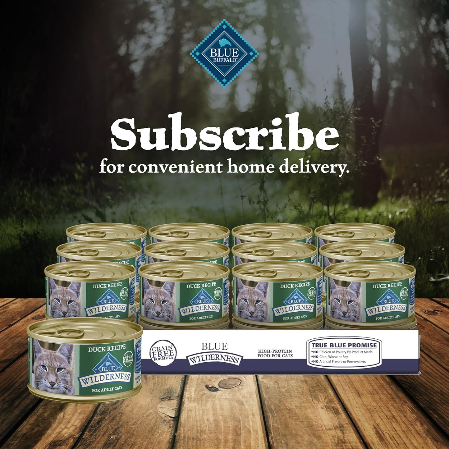 Wilderness Natural High-Protein Grain-Free Wet Food for Adult Cats, Duck Paté, 3-Oz. Cans, 24 Count