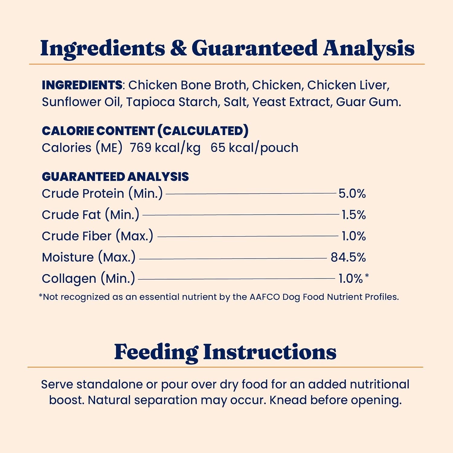 Bone Broth Cat Food Topper - Limited Ingredient Lickable Cat Broth Pouches W/Chicken Protein Shreds & Collagen for Hydration & Gut Support - Easy to Serve Gravy for Cats Meal Topper - 12Ct