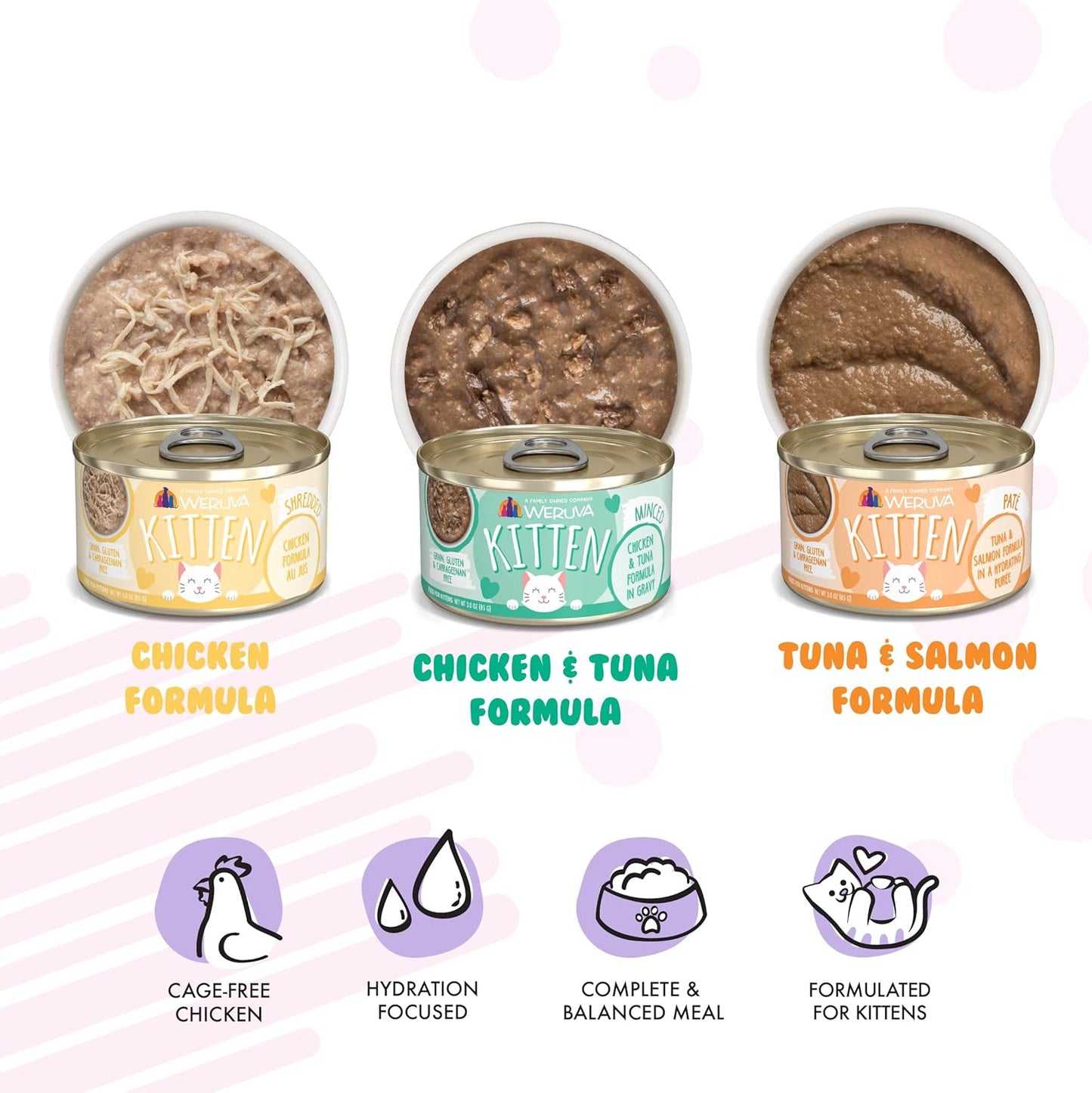 Kitten, Kitten Can Jam! Variety Pack, 3Oz Can (Pack of 12)