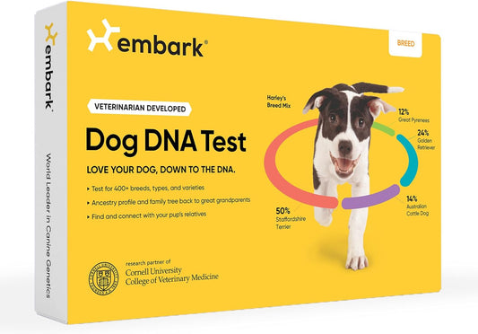 Breed Identification Kit - Most Accurate Dog DNA Testing Kit - 99% Breed Ancestry Accuracy for Mixed Breed Dogs - plus Relative Finder & Family Tree