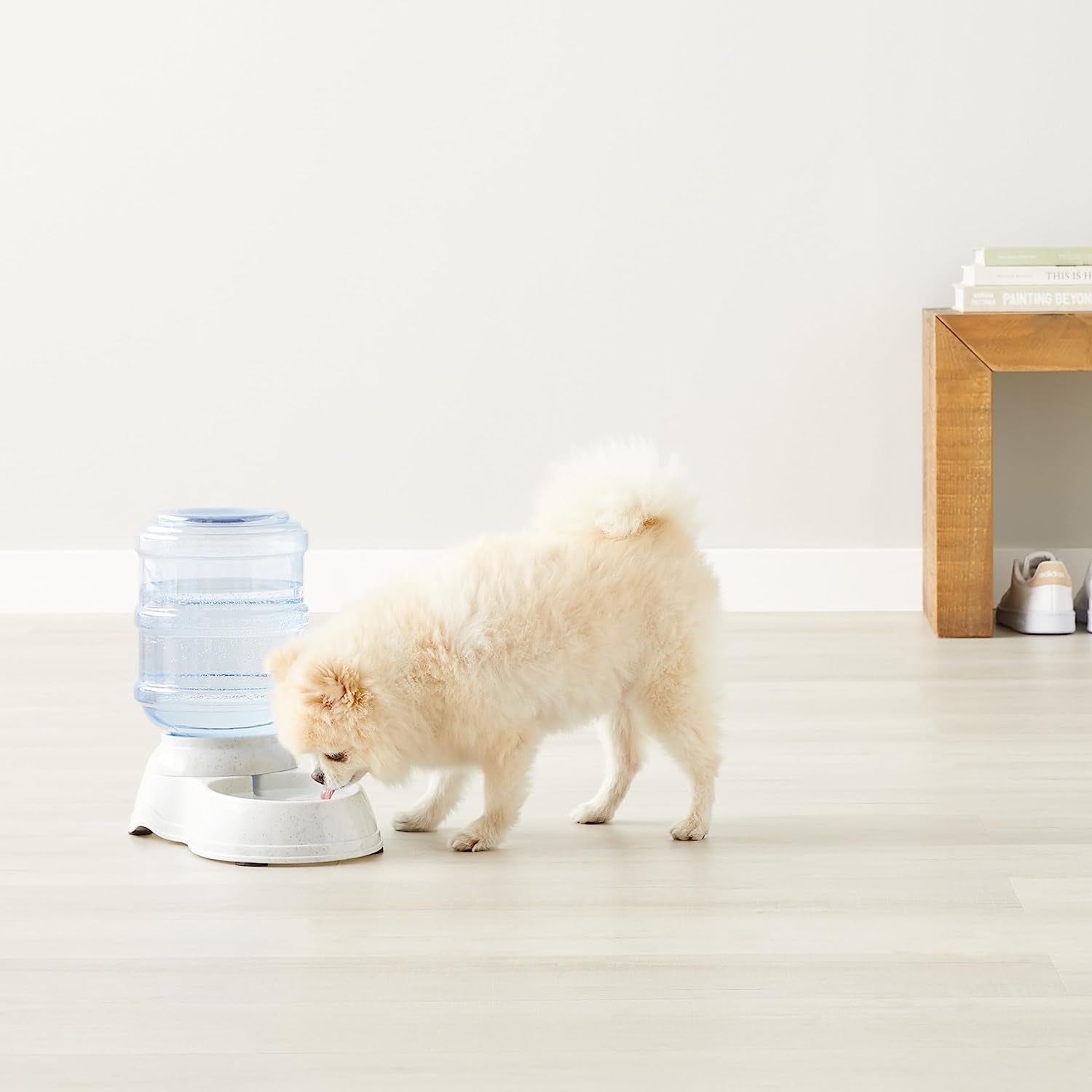 Gravity Pet Water Dispenser for Cat, Dog, 1 Gallon Capacity, Small, Gray