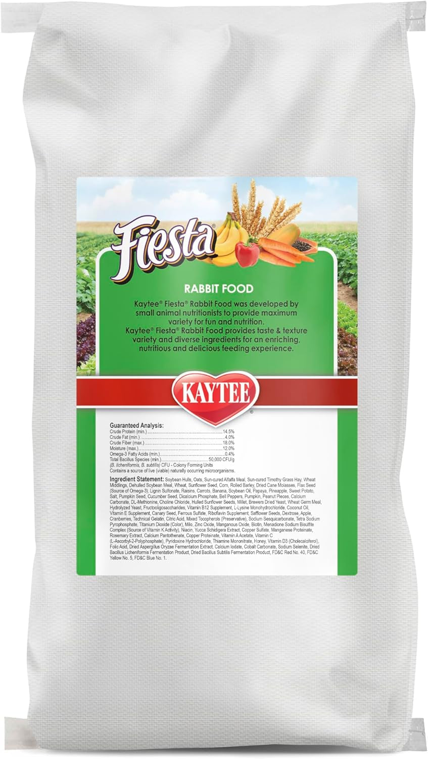 Fiesta Rabbit Food, Nutritious and Fun Blend, Supports Dental Health and Digestion, 20 Pounds
