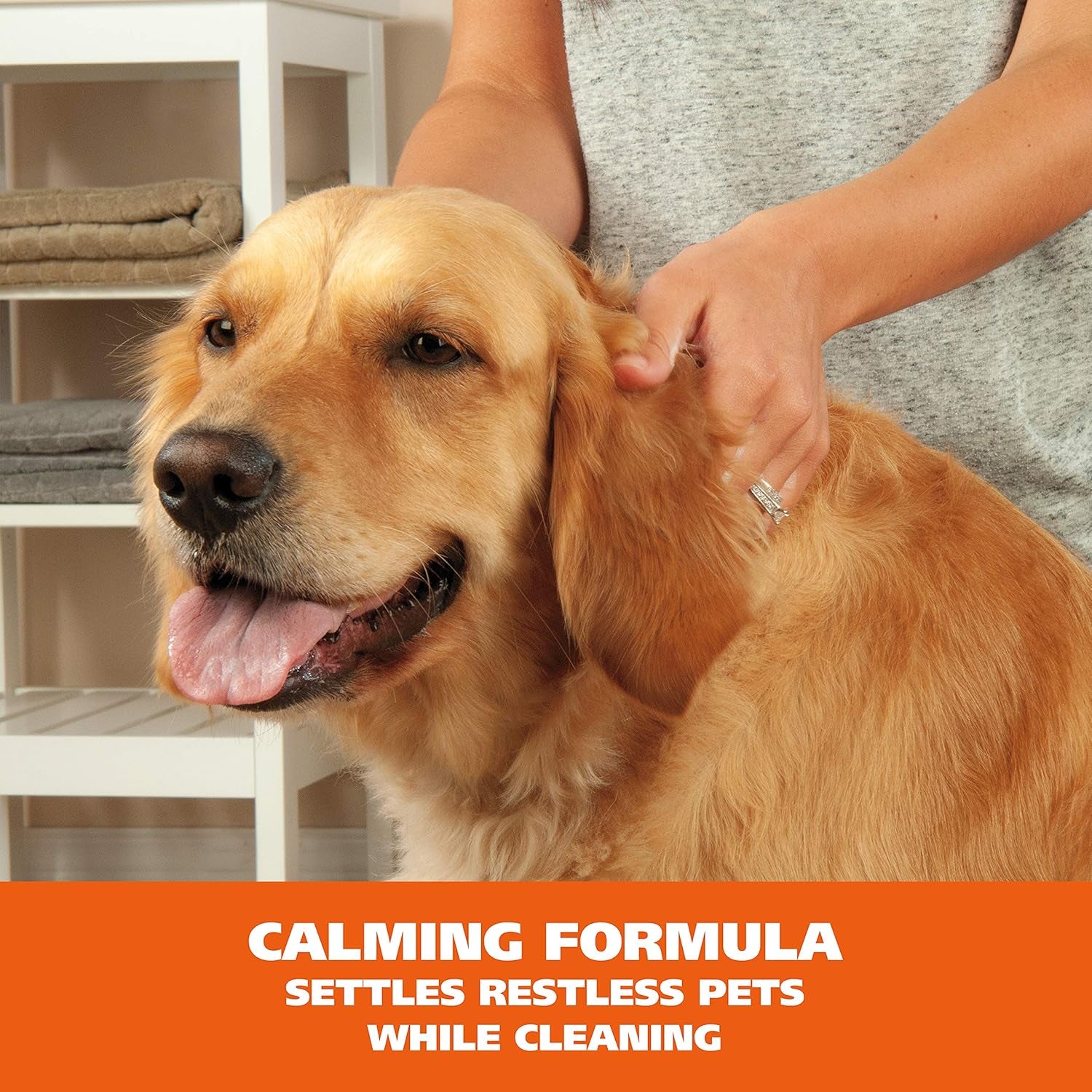 USA Pet Friendly Waterless No Rinse Shampoo for Animals – Lavender & Chamomile Scented - Cleaning, Conditioning, Detangling, & Moisturizing Shampoo for Dogs – 7.1 Oz - Model 820014A
