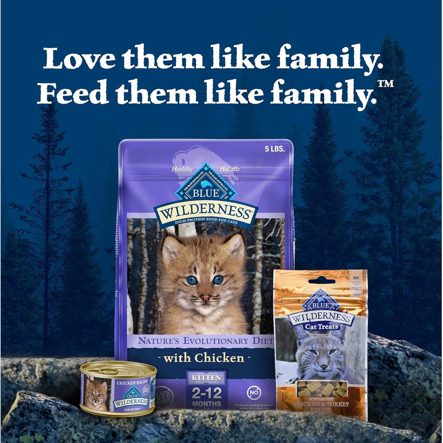 Wilderness Kitten Food, High-Protein & Grain-Free Wet Cat Food Paté Variety Pack, Chicken & Salmon Recipes, 3-Oz Cans (6 Count, 3 of Each)
