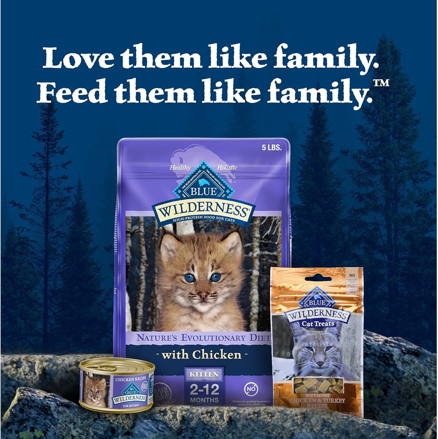 Wilderness Kitten Food, High-Protein & Grain-Free Wet Cat Food Paté Variety Pack, Chicken & Salmon Recipes, 3-Oz Cans (6 Count, 3 of Each)