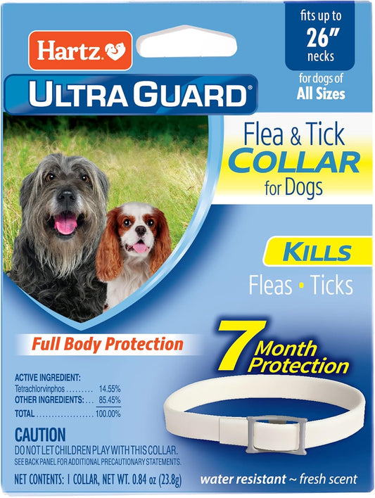 Ultraguard Flea & Tick Collar for Dogs and Puppies - 26" Neck, 7 Month Protection