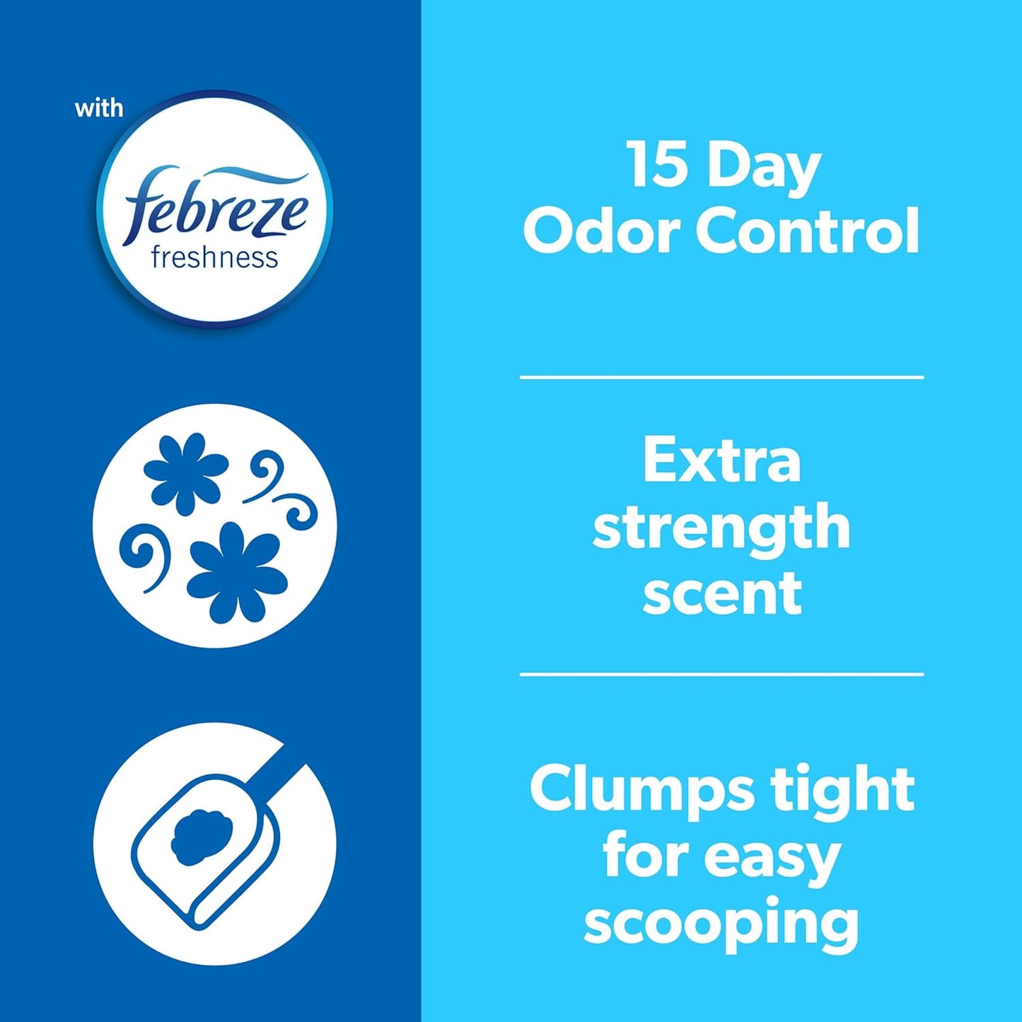 Advanced Extreme Clumping Litter with Febreze Freshness with Mountain Spring Scent, Fights Odor on Contact, 37 Lbs. (2 X 18.5 Lb. Box)