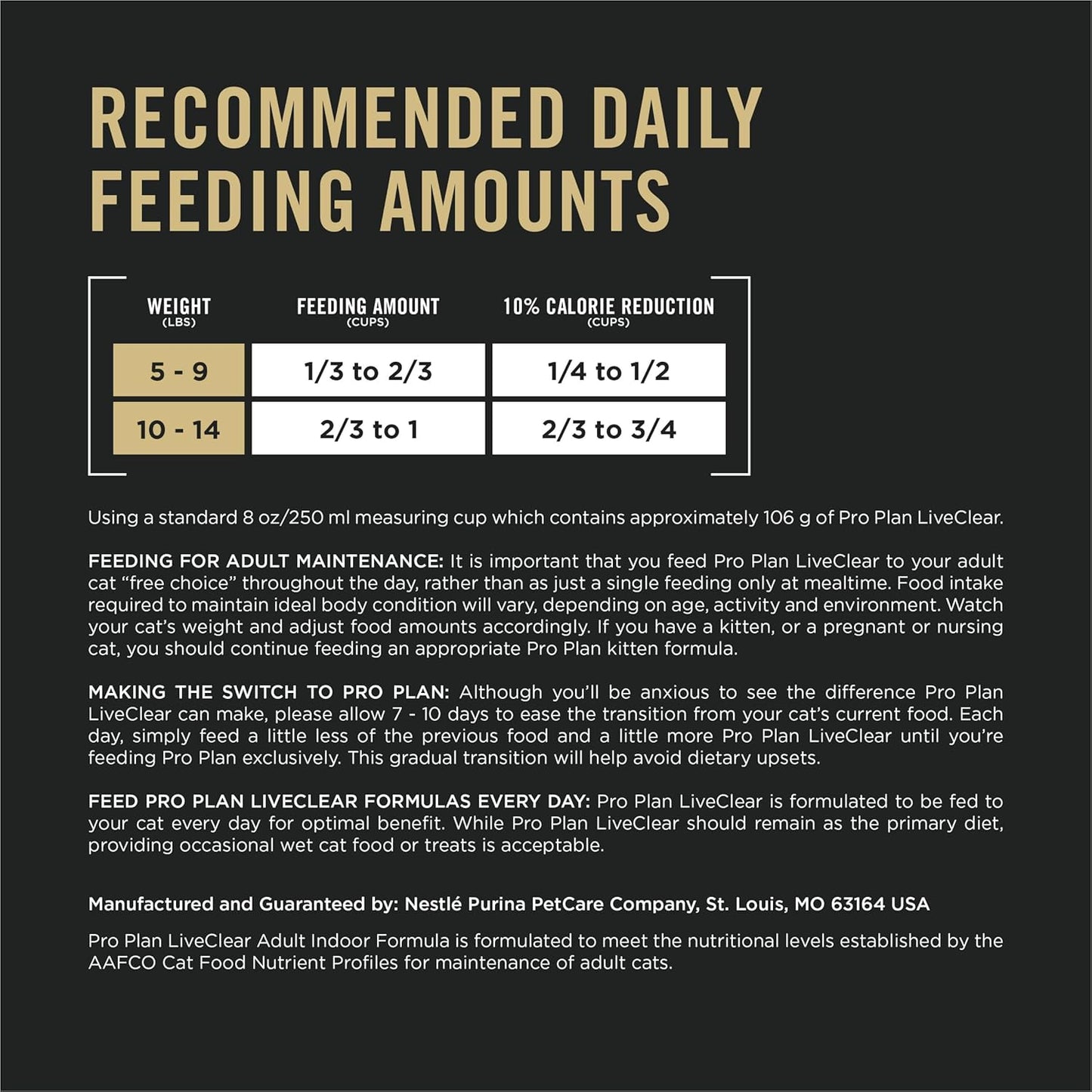 Indoor Cat Food Liveclear Cat Allergen Reducing Turkey and Rice Formula - 5.5 Lb. Bag