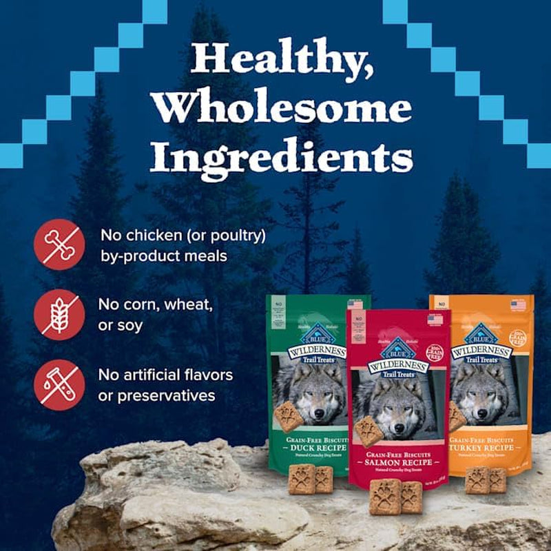 Wilderness Variety Pack Dog Treats Made with Natural Ingredients Duck Turkey & Salmon
