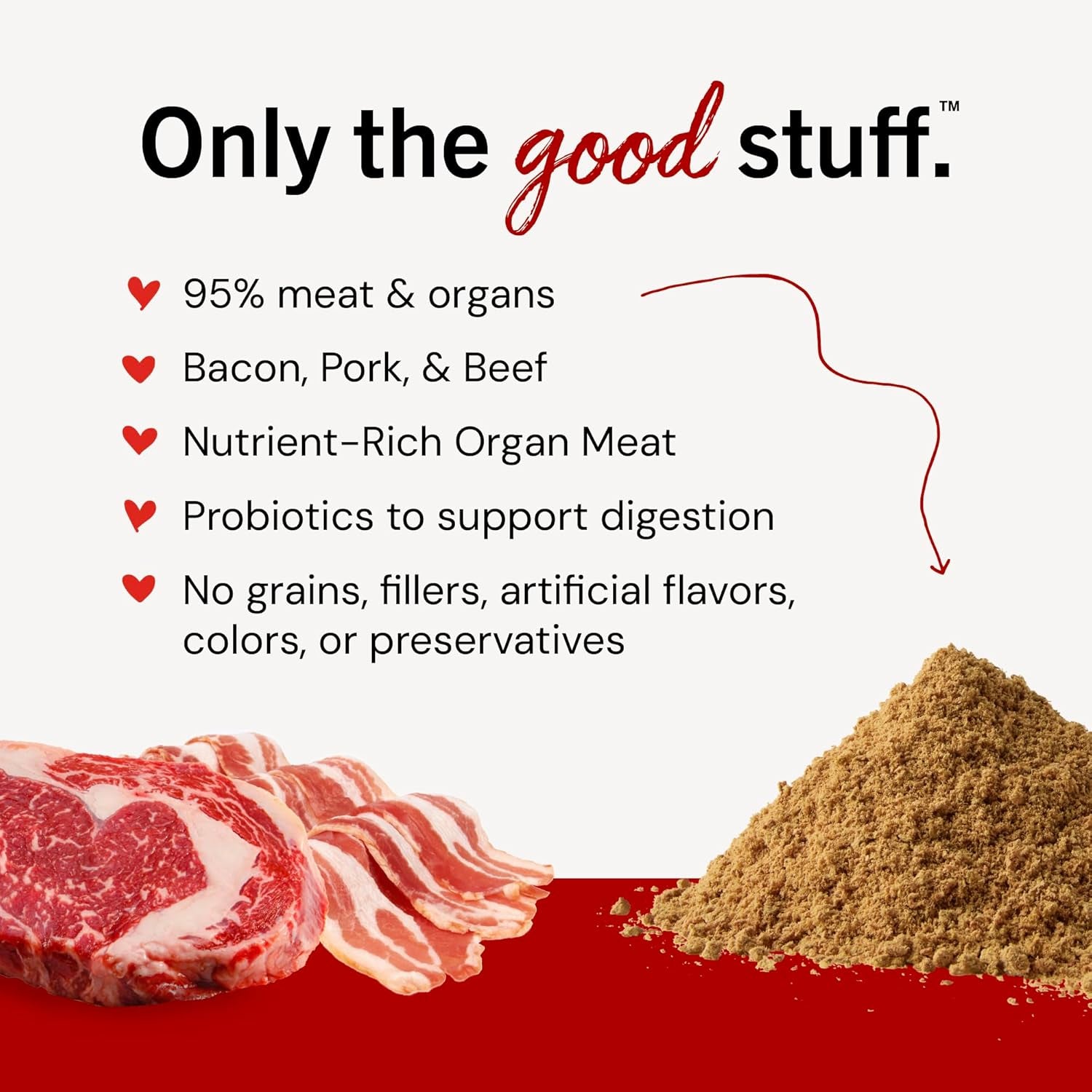 Freeze-Dried Raw Marie'S Magical Dinner Dust - Premium Bacon Dog Food Topper with Organic Fruits & Vegetables - Perfect for Picky Eaters - 7Oz