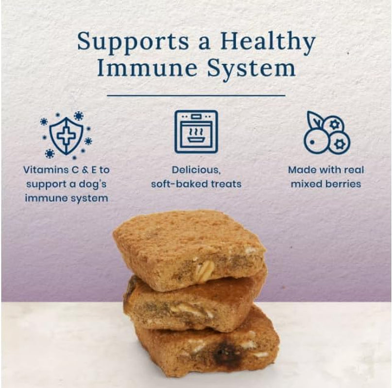 Benebars Immune Support Dog Treats with Vitamins C & E, Made with Natural Ingredients, USA Chicken & Mixed Berries, 9-Oz. Bag