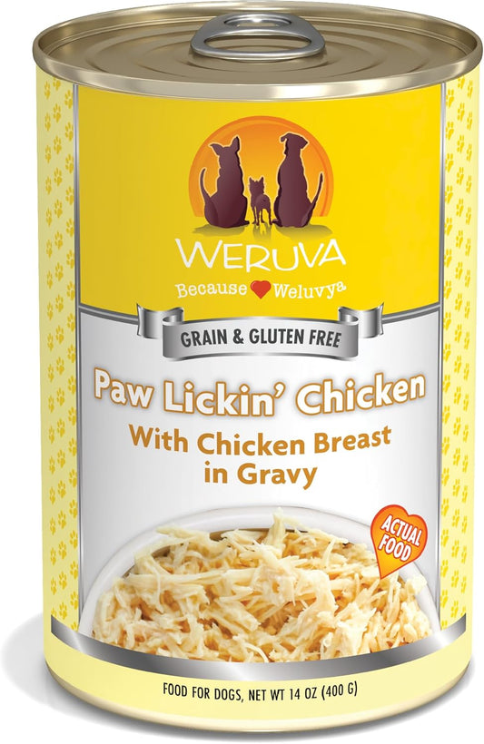 Classic Dog Food, Paw Lickin’ Chicken with Chicken Breast in Gravy, 14Oz Can (Pack of 12)