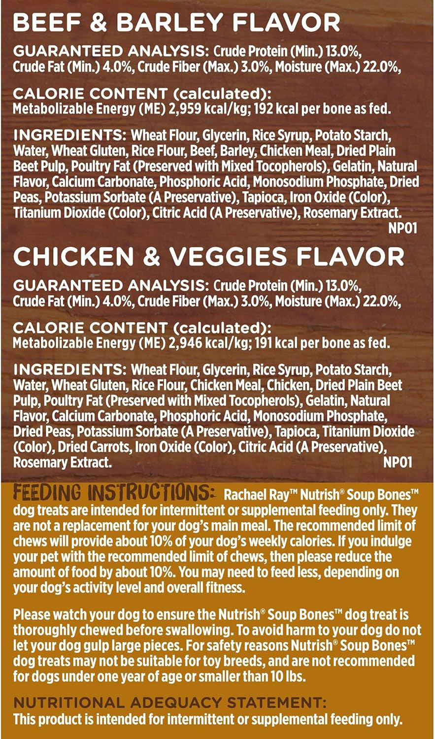Rachael Ray  Soup Bones Long Lasting Dog Chews Variety Pack, 22 Count (Pack of 1)