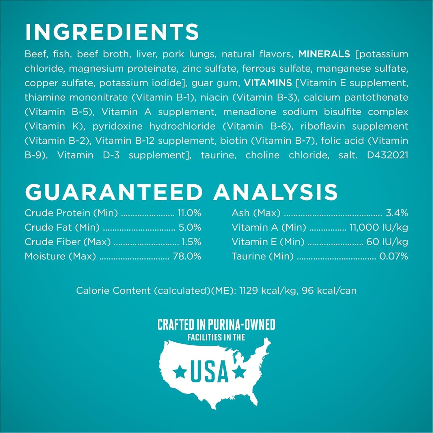 Natural, High Protein, Grain Free Wet Cat Food Pate, Beef Recipe - (Pack of 24) 3 Oz. Pull-Top Cans