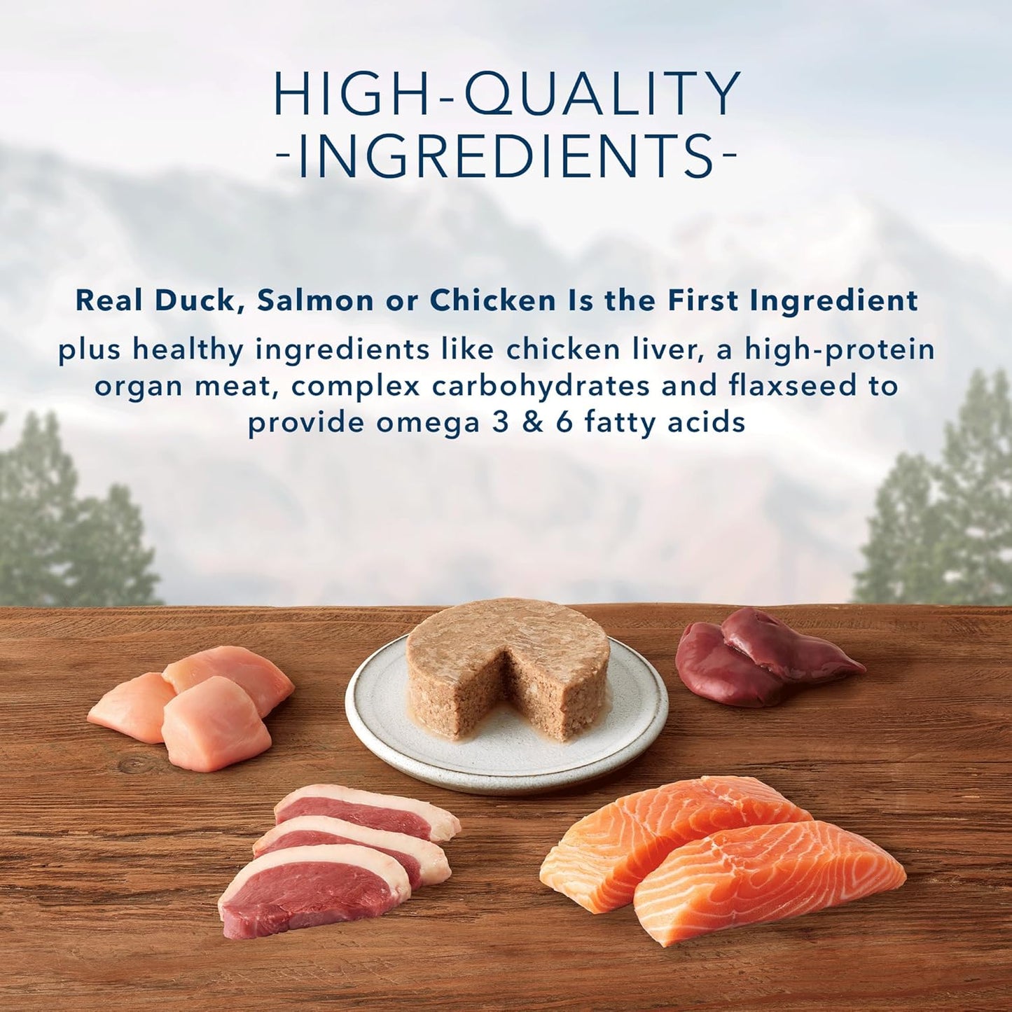 Wilderness High Protein, Natural Adult Pate Wet Cat Food Variety Pack, Chicken, Salmon, Duck 3-Oz Cans (24 Count- 8 of Each Flavor)