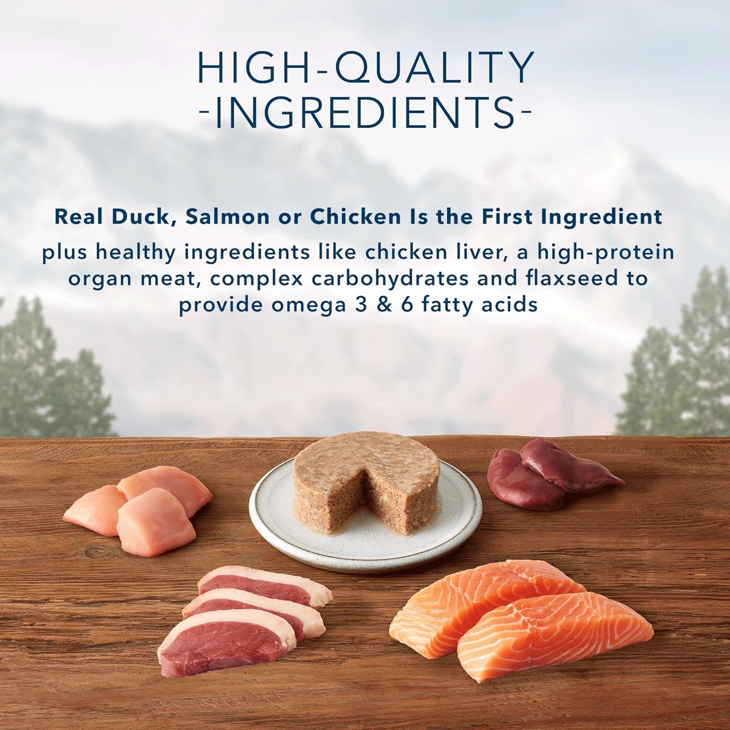 Wilderness High Protein, Natural Adult Pate Wet Cat Food Variety Pack, Chicken, Salmon, Duck 3-Oz Cans (24 Count- 8 of Each Flavor)