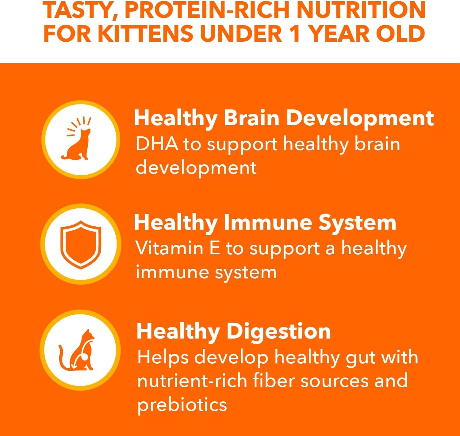 Perfect Portions Healthy Kitten Grain Free Wet Cat Food Pate, Chicken Recipe, 2.6 Oz. Easy Peel Twin-Pack Trays (24 Count, 48 Servings)