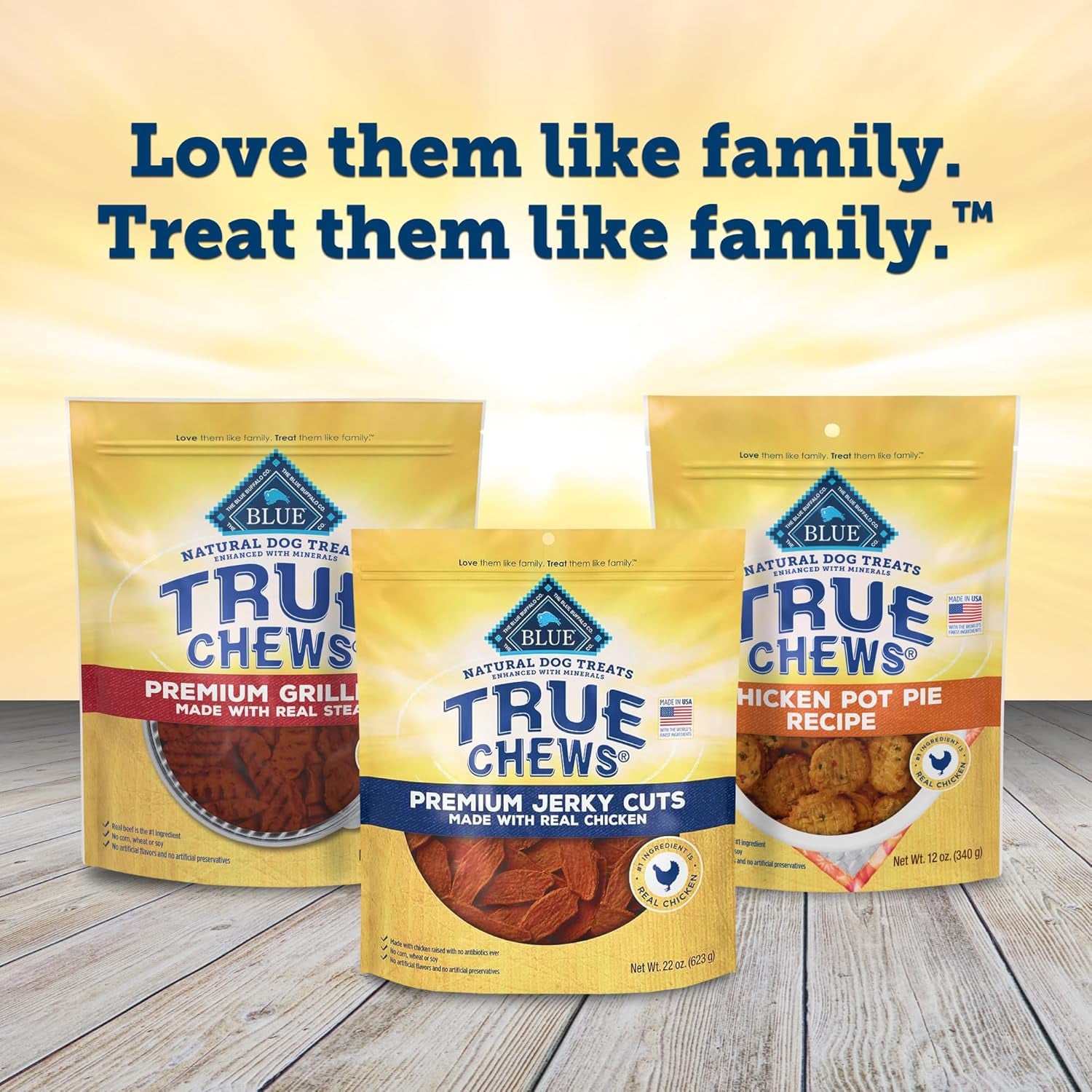 True Chews Premium Jerky Cuts Dog Treats with Natural Ingredients Chicken