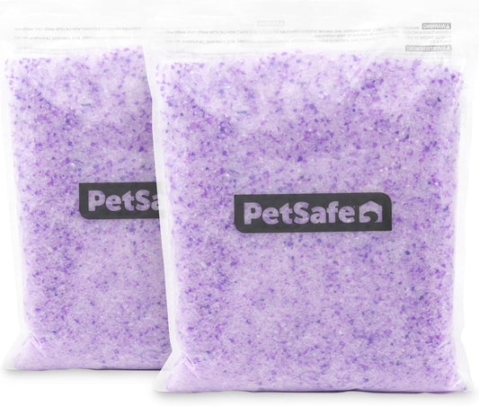 Scoopfree Premium Crystal Cat Litter - Outperforms Clay Litter - Less Tracking, Dust for a Fresh Home - Non-Clumping - Two 4.3 Lb Bags of Litter (8.6 Lb Total) - Lavender