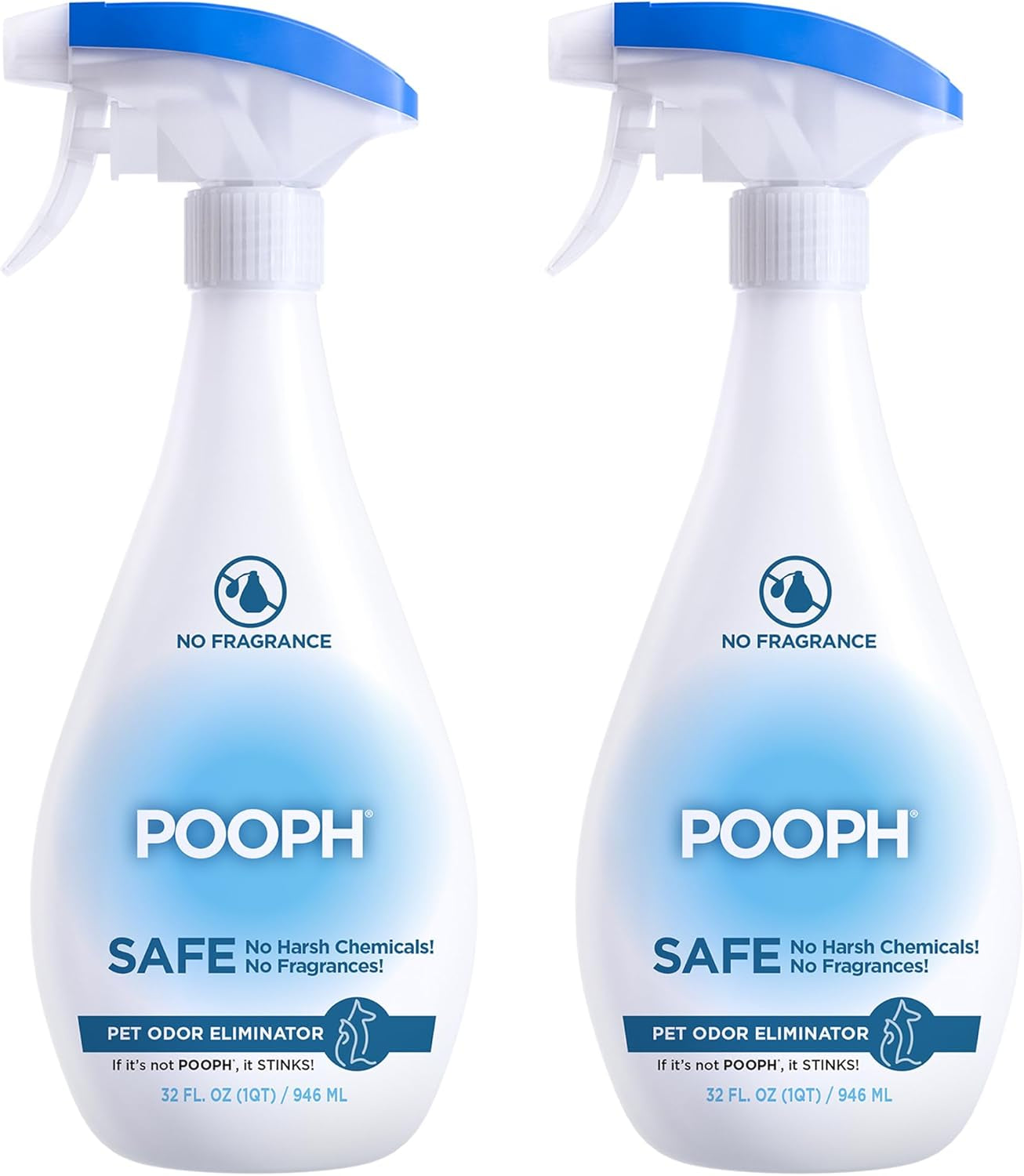 Pet Odor Eliminator, 32Oz Spray, 2-Pack - Dismantles Odors on a Molecular Basis, Dogs, Cats, Freshener, Eliminator, Urine, Poop, Pee, Deodorizer, Natures, Puppy, Fresh, Clean, Furniture, Potty
