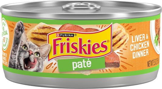 Purina  Wet Cat Food Pate, Liver and Chicken Dinner - (Pack of 24) 5.5 Oz. Cans