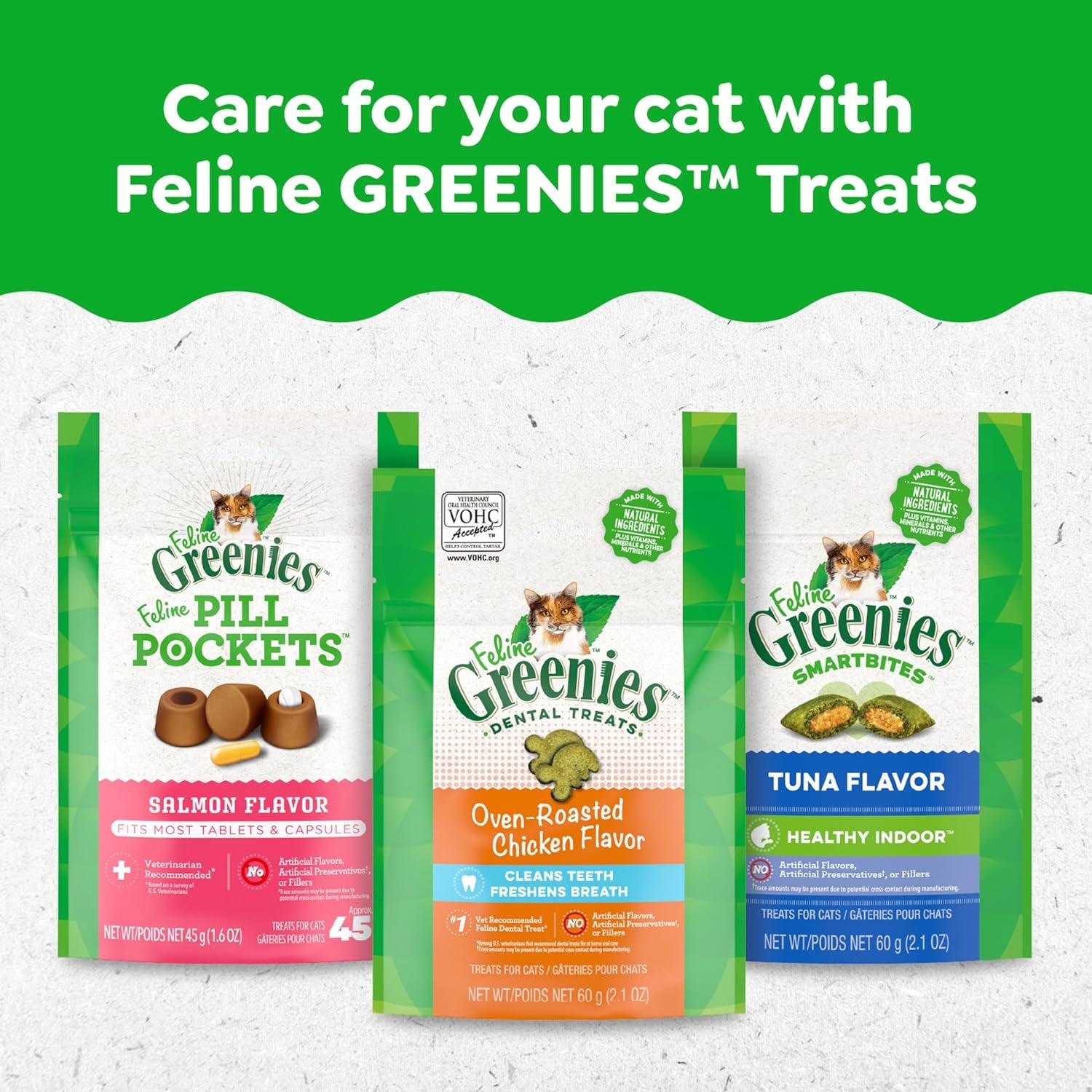 Feline Adult Dental Cat Treats, Catnip Flavor, 9.75 Oz. Tub