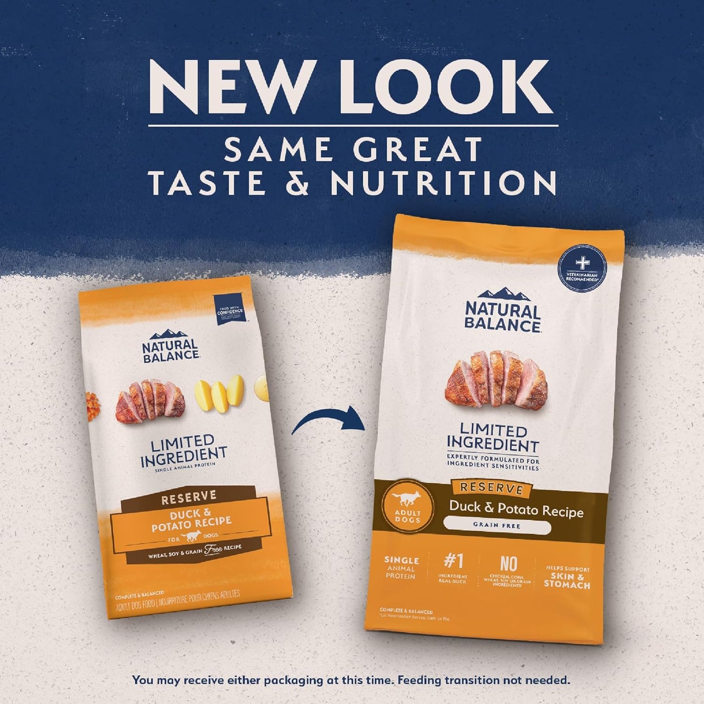 Limited Ingredient Adult Grain-Free Dry Dog Food, Reserve Duck & Potato Recipe, 22 Pound (Pack of 1)