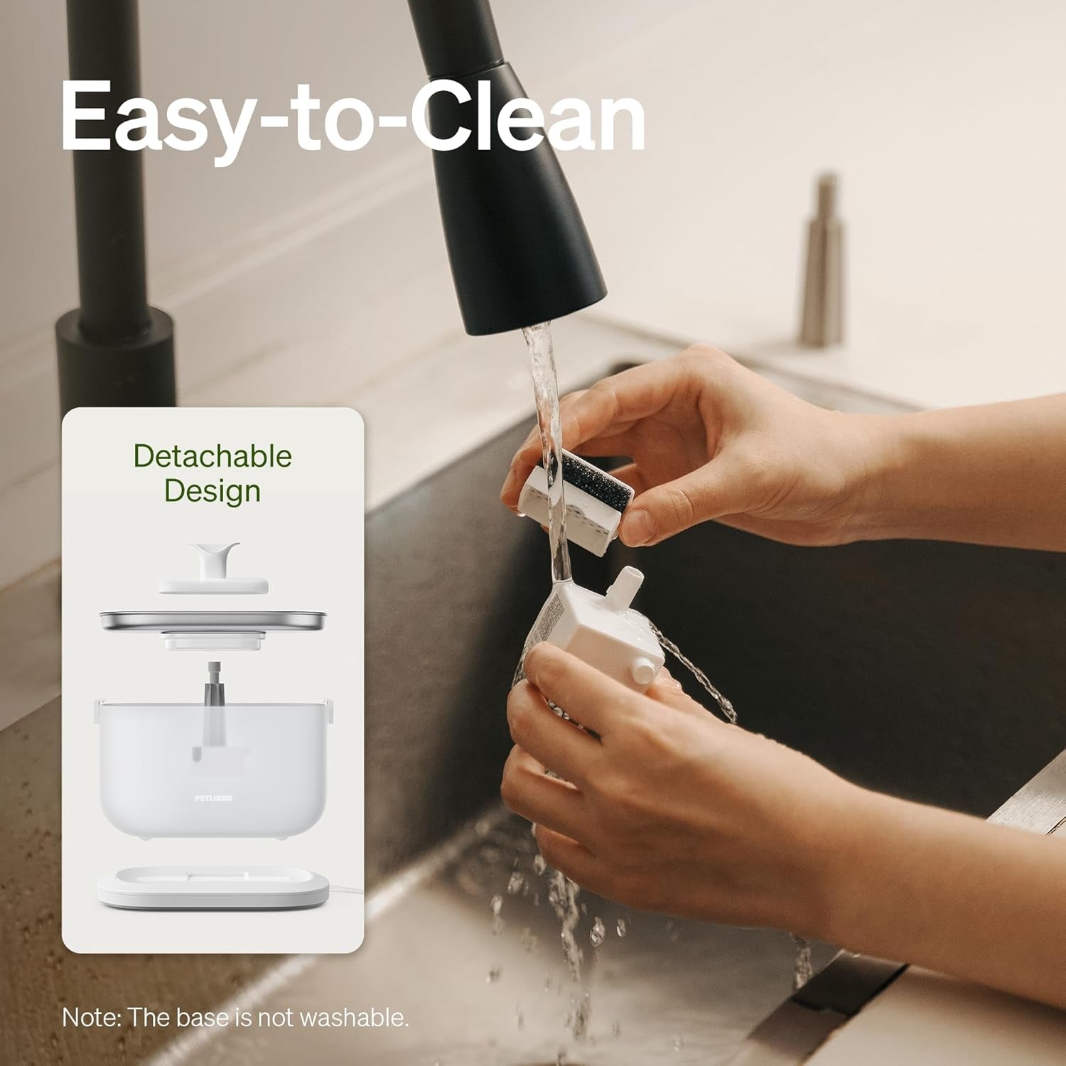 Cat Water Fountain, Cat Fountain Indoor Stainless Steel Tray, 2.5L/84Oz Wireless Pump Pet Water Fountain, Cat Water Dispenser with Two Flow Modes, Pet Fountain for Drinking Easy Clean