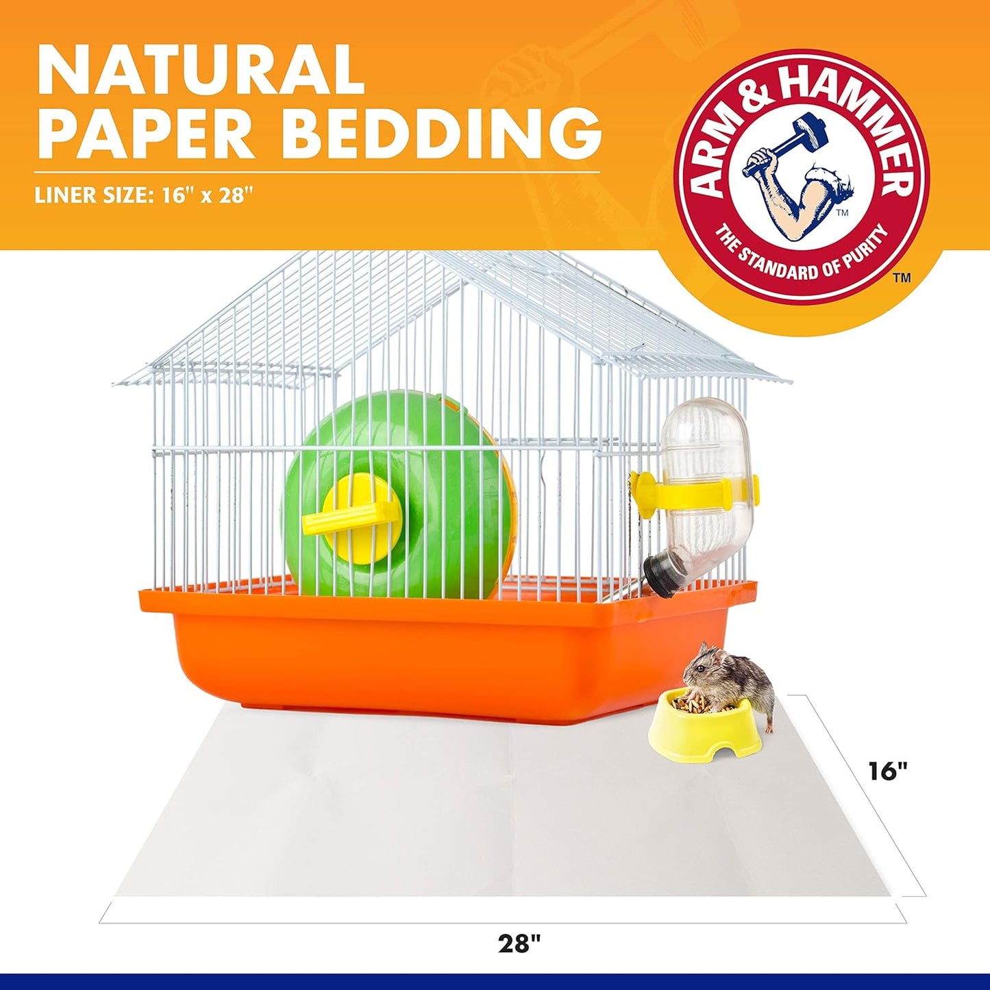 for Pets Super Absorbent Cage Liners for Guinea Pigs, Hamsters, Rabbits & All Small Animals Best Cage Liners for Small Animals (Pack of 3, 21 Count Toal)