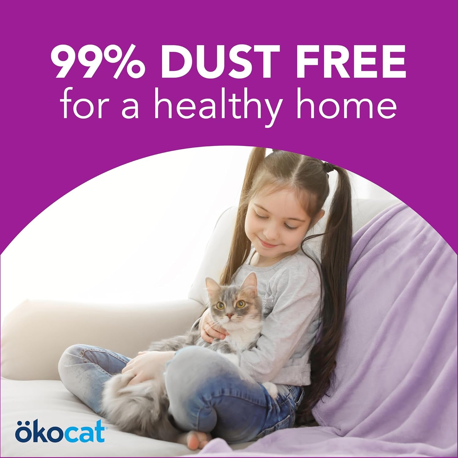 Less Mess Low Tracking Wood Clumping Cat Litter Mini- Pellets, Unscented, 14.8 Pounds - Natural Ingredients, Stops Odor, Clumps Solid, 99% Dust Free, Great for Long-Hair Breeds, All Cats