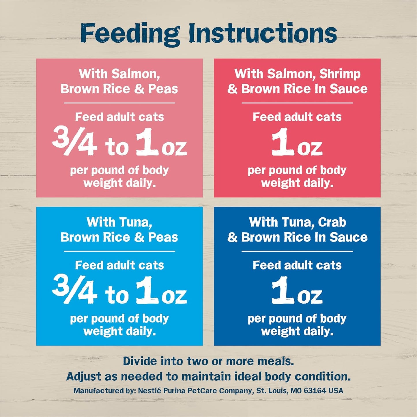 Purina  Ocean Favorites Wet Cat Food Pate and Meaty Bits Variety Pack with Salmon and Tuna - (Pack of 24) 5.5 Oz. Cans