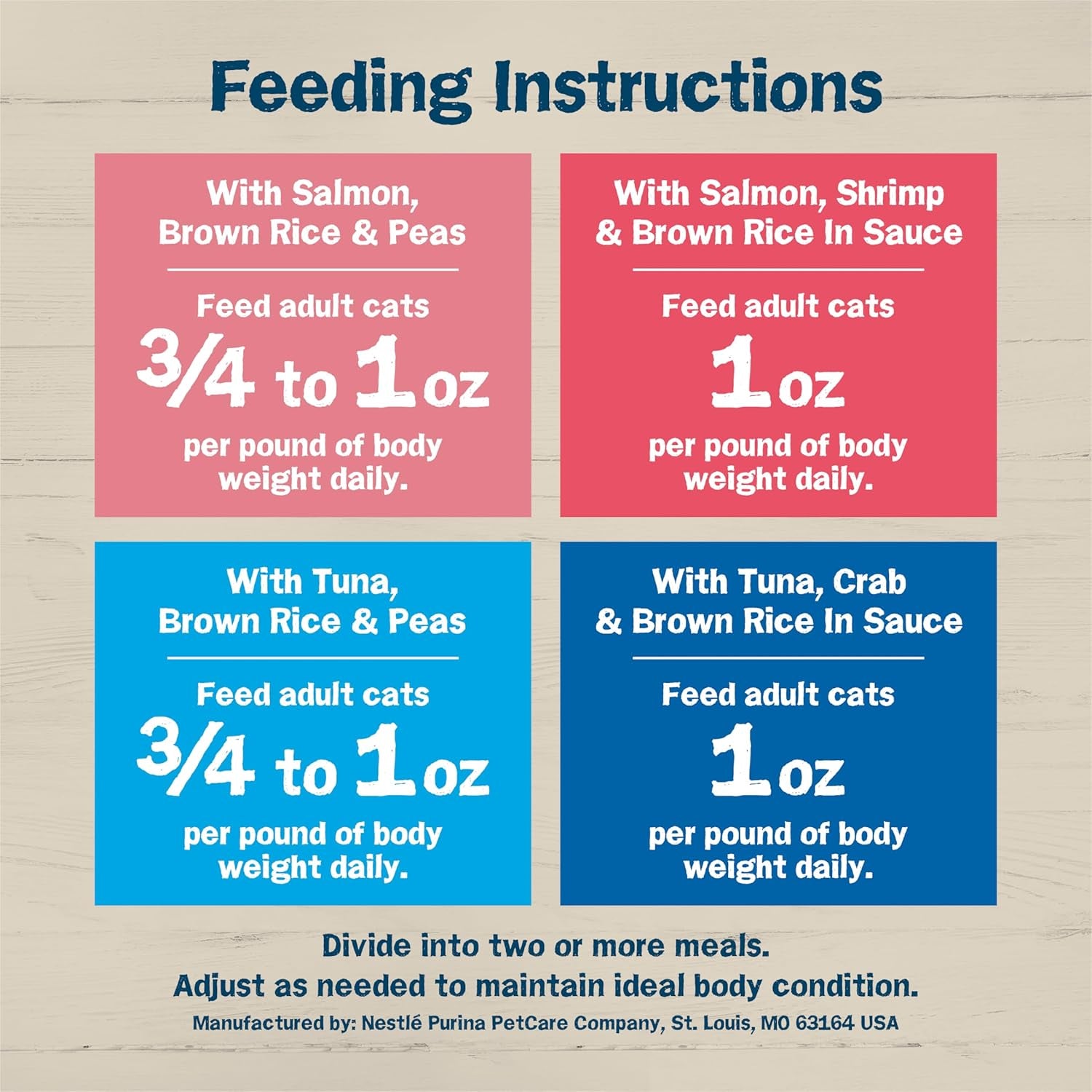 Purina  Ocean Favorites Wet Cat Food Pate and Meaty Bits Variety Pack with Salmon and Tuna - (Pack of 24) 5.5 Oz. Cans