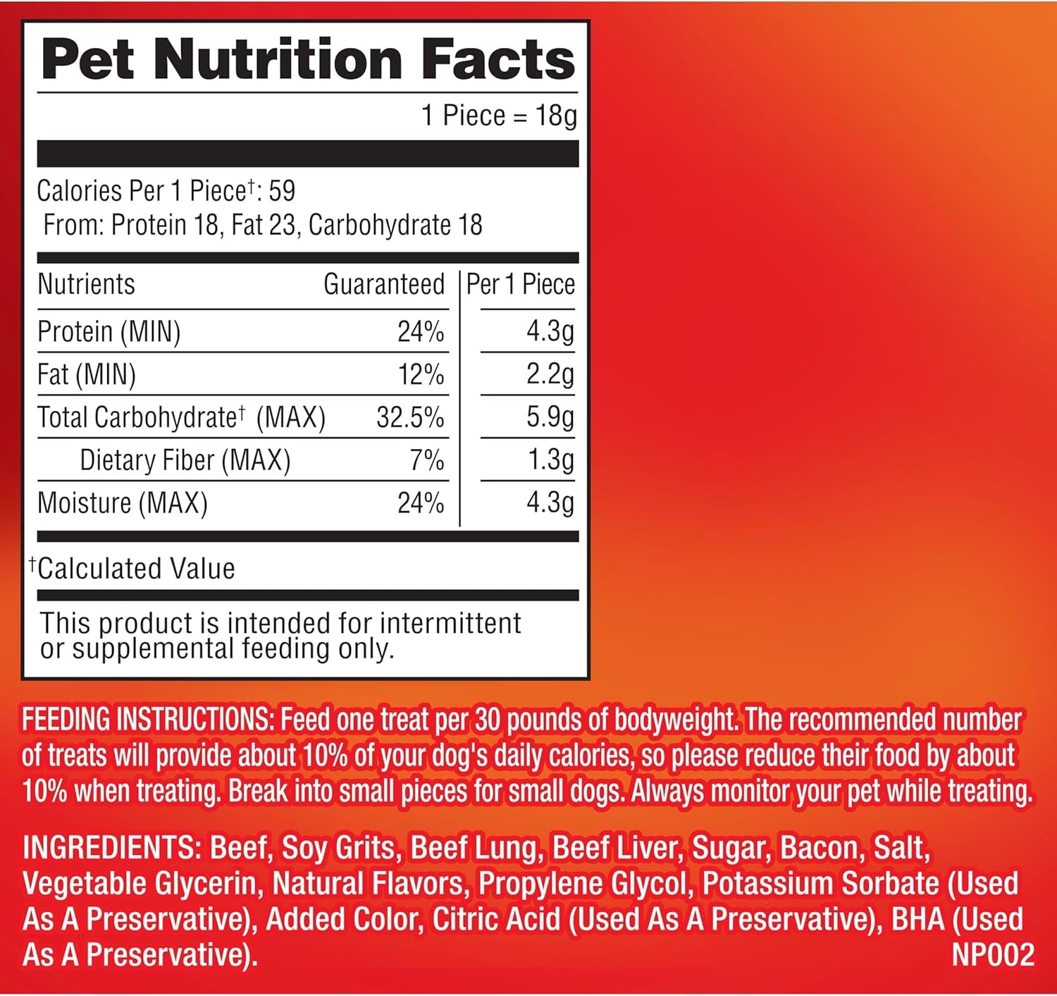Dog Treats, Original Bacon Flavor, 22.5 Ounce, Made with Real Bacon