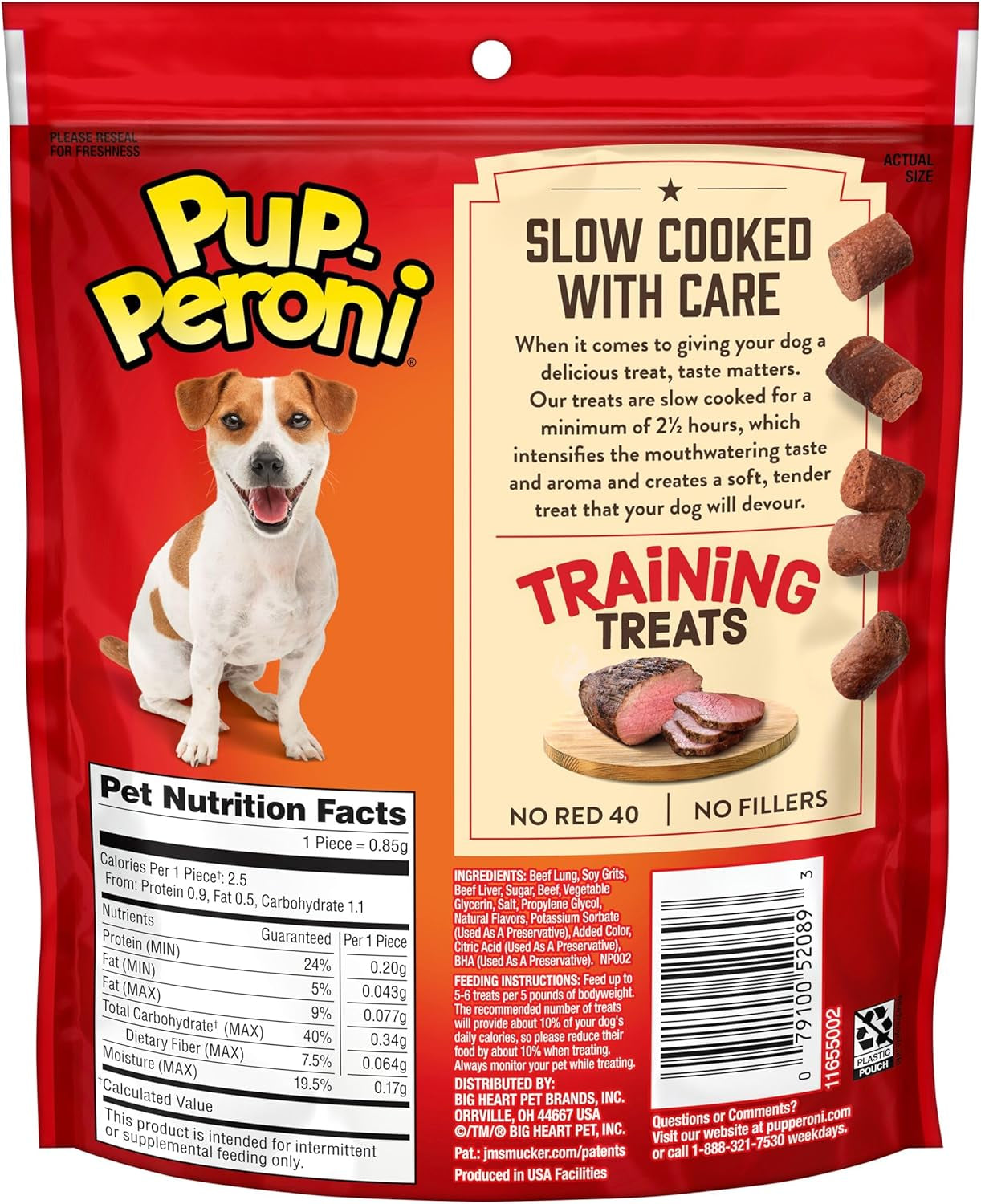 Training Dog Treats, Original Beef Flavor, 5.6 Ounce (Pack of 8), Made with Real Beef, Bite Size Rewards