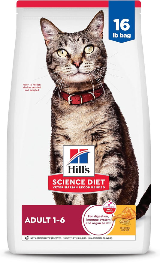 Adult 1-6, Adult 1-6 Premium Nutrition, Dry Cat Food, Chicken Recipe, 16 Lb Bag