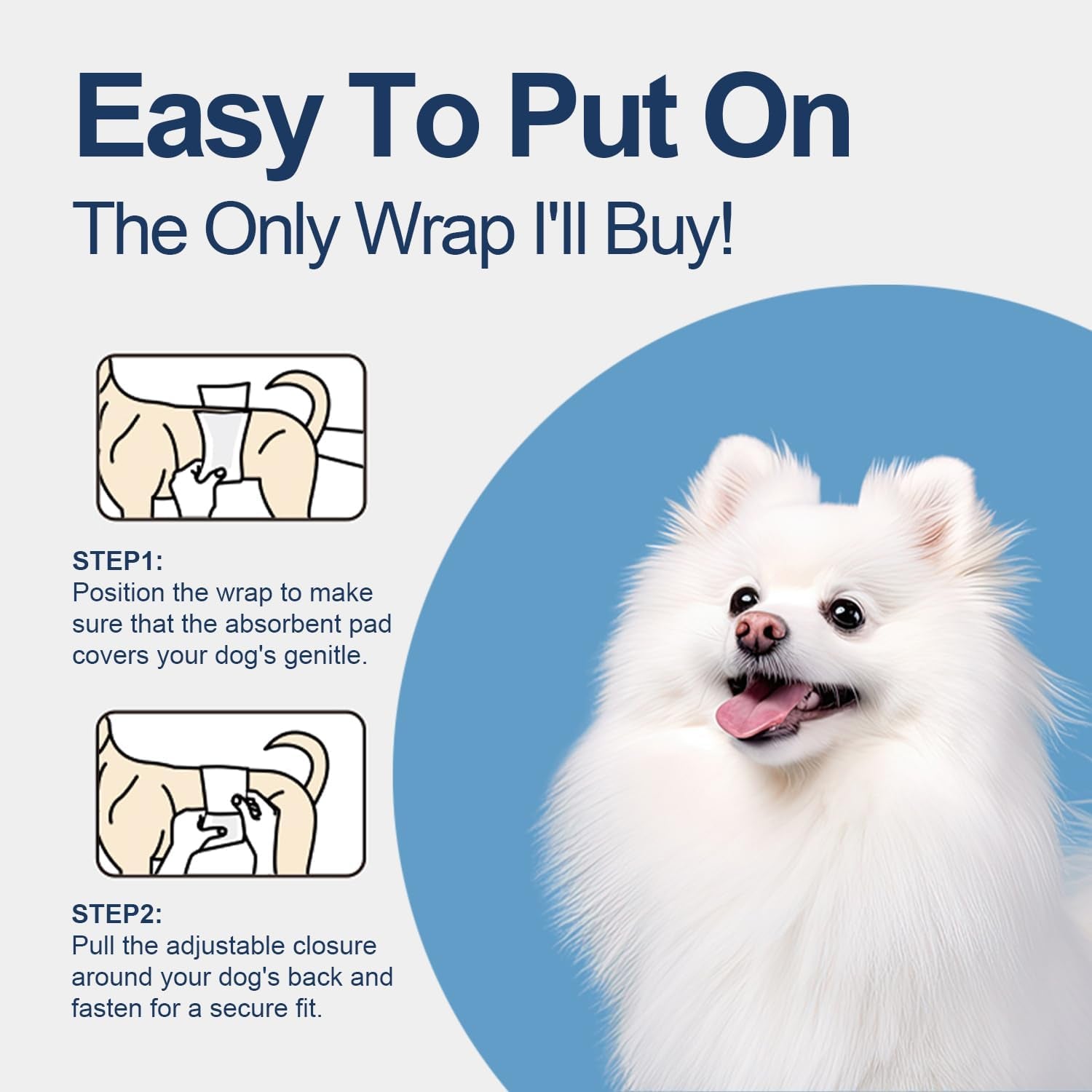 All-Absorb A27 Male Dog Wrap, 50 Count, Extra Small