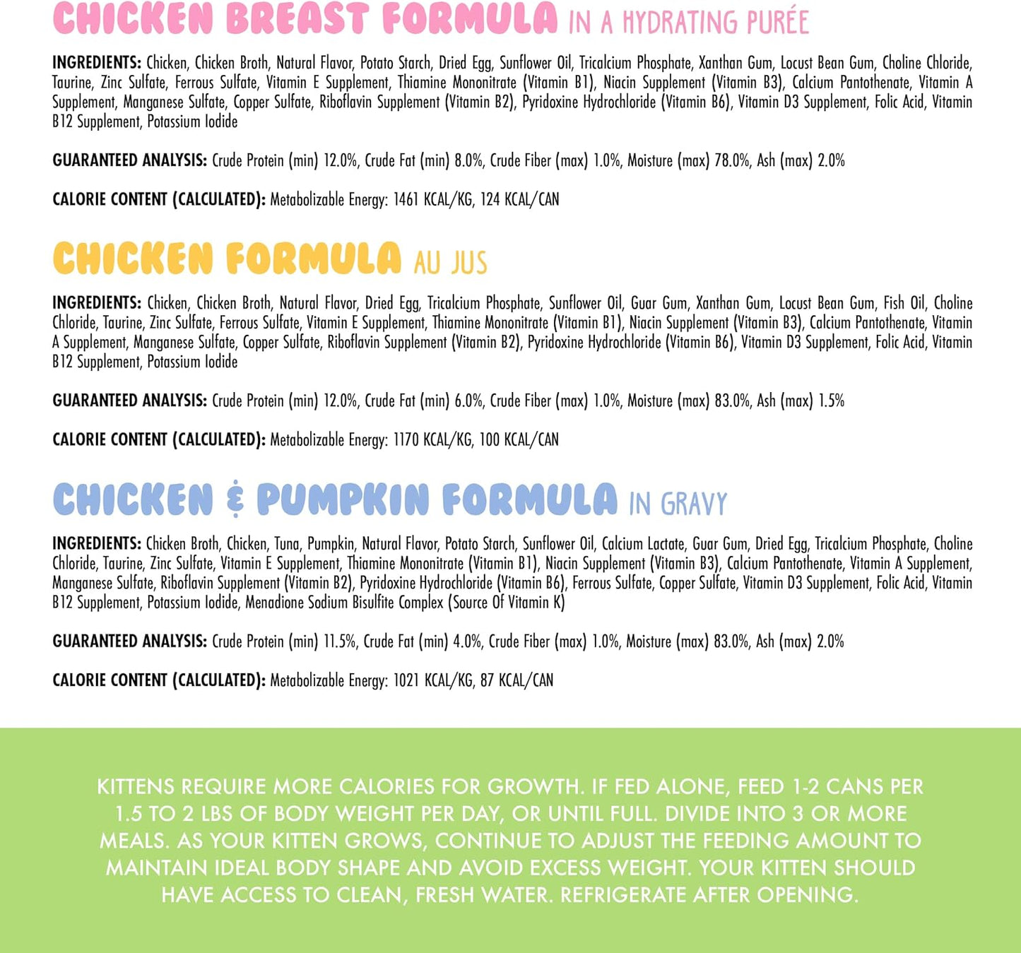 Kitten, Fur Baby Favorites Variety Pack, 3Oz Can (Pack of 12)