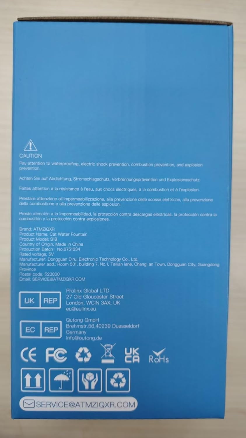 Cat Water Fountain Stainless Steel: Cat Fountain for Drinking - 88Oz/2.6L Pet Water Fountain for Cats Indoor - Quiet Cats Water Bowl Dispenser - Pets Feeding & Watering Supplies - for Small Animals