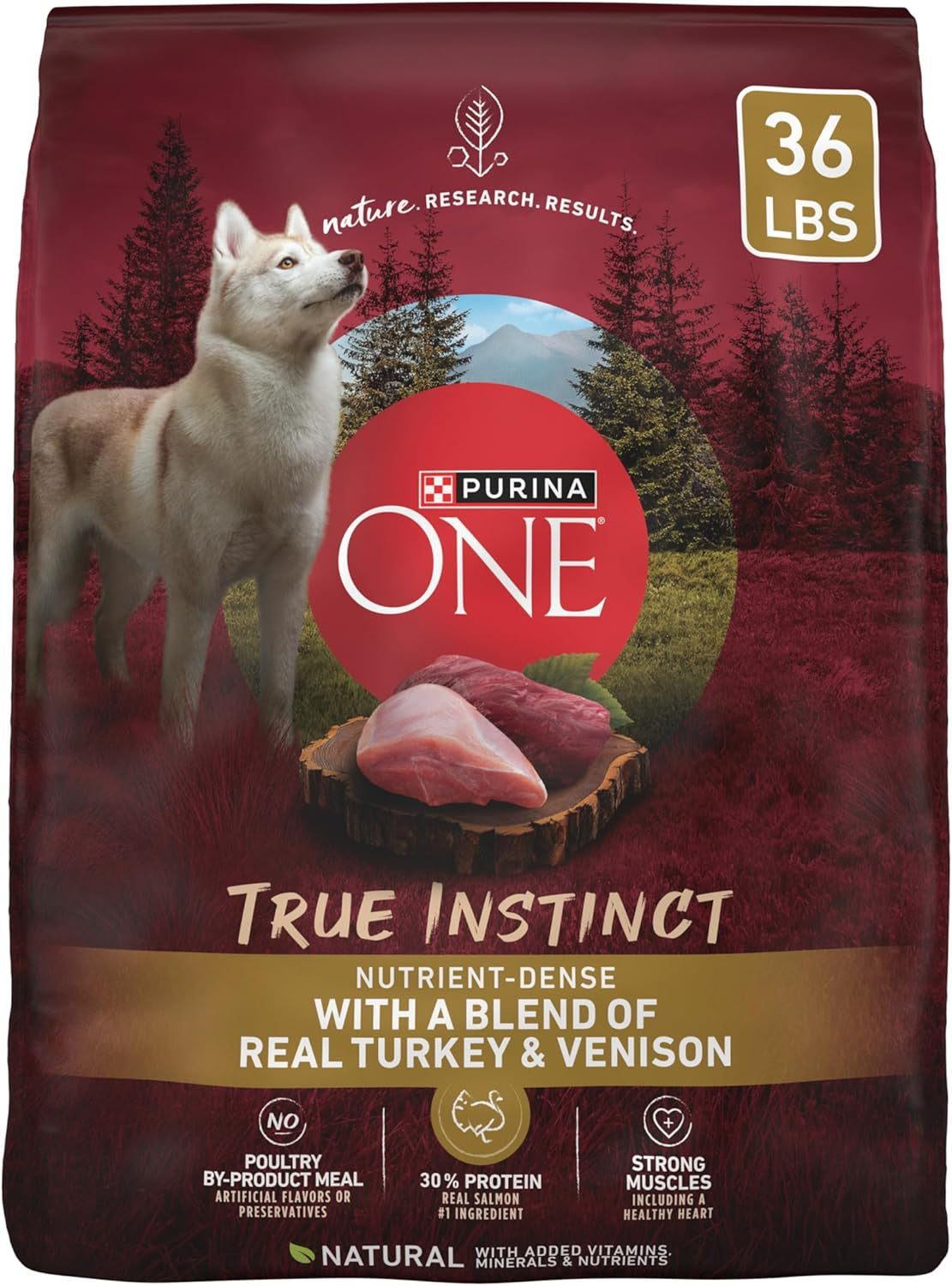 True Instinct with a Blend of Real Turkey and Venison Dry Dog Food - 36 Lb. Bag