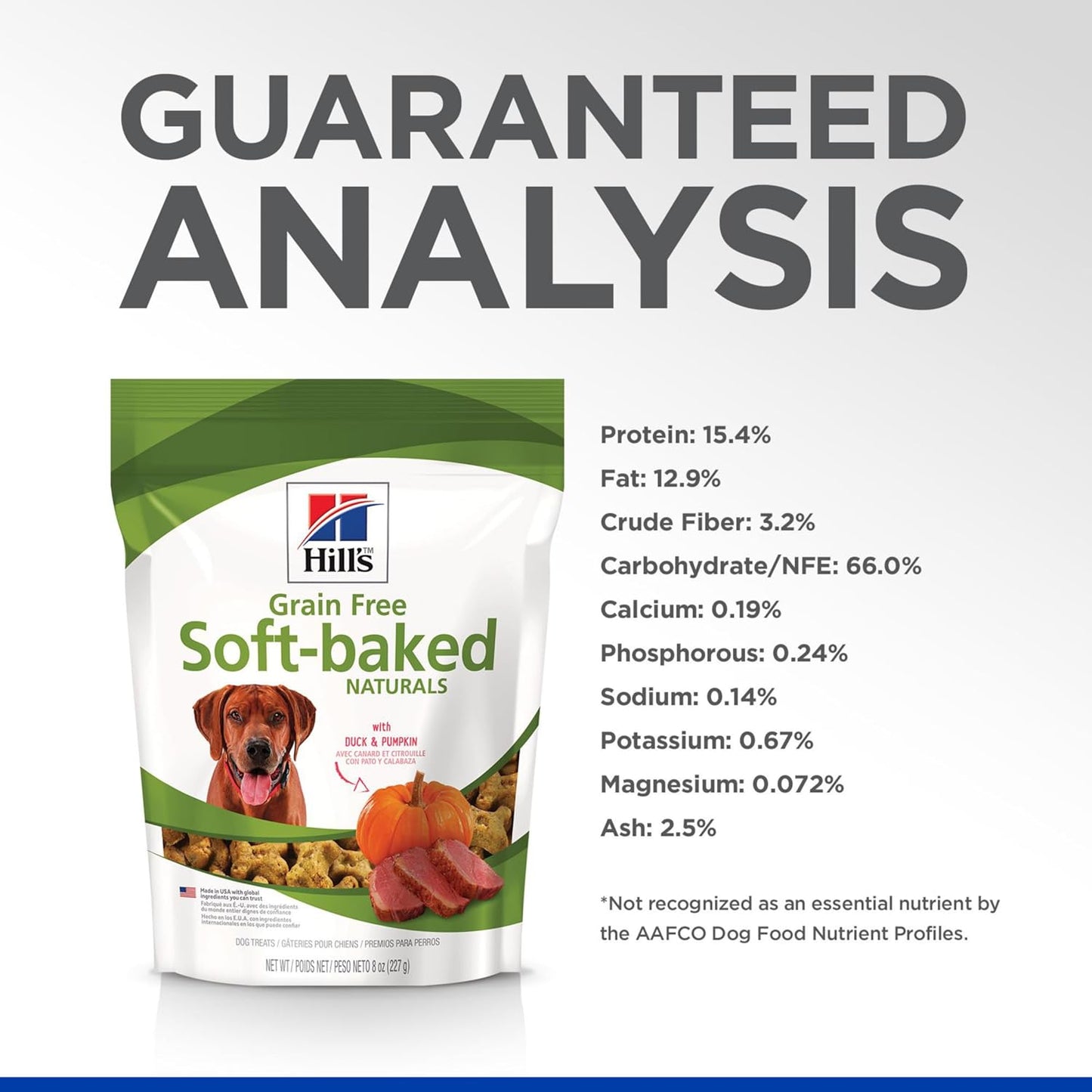 Grain Free Soft Baked Naturals, All Life Stages, Great Taste, Dog Treats, Duck & Pumpkin , 8 Oz Bag