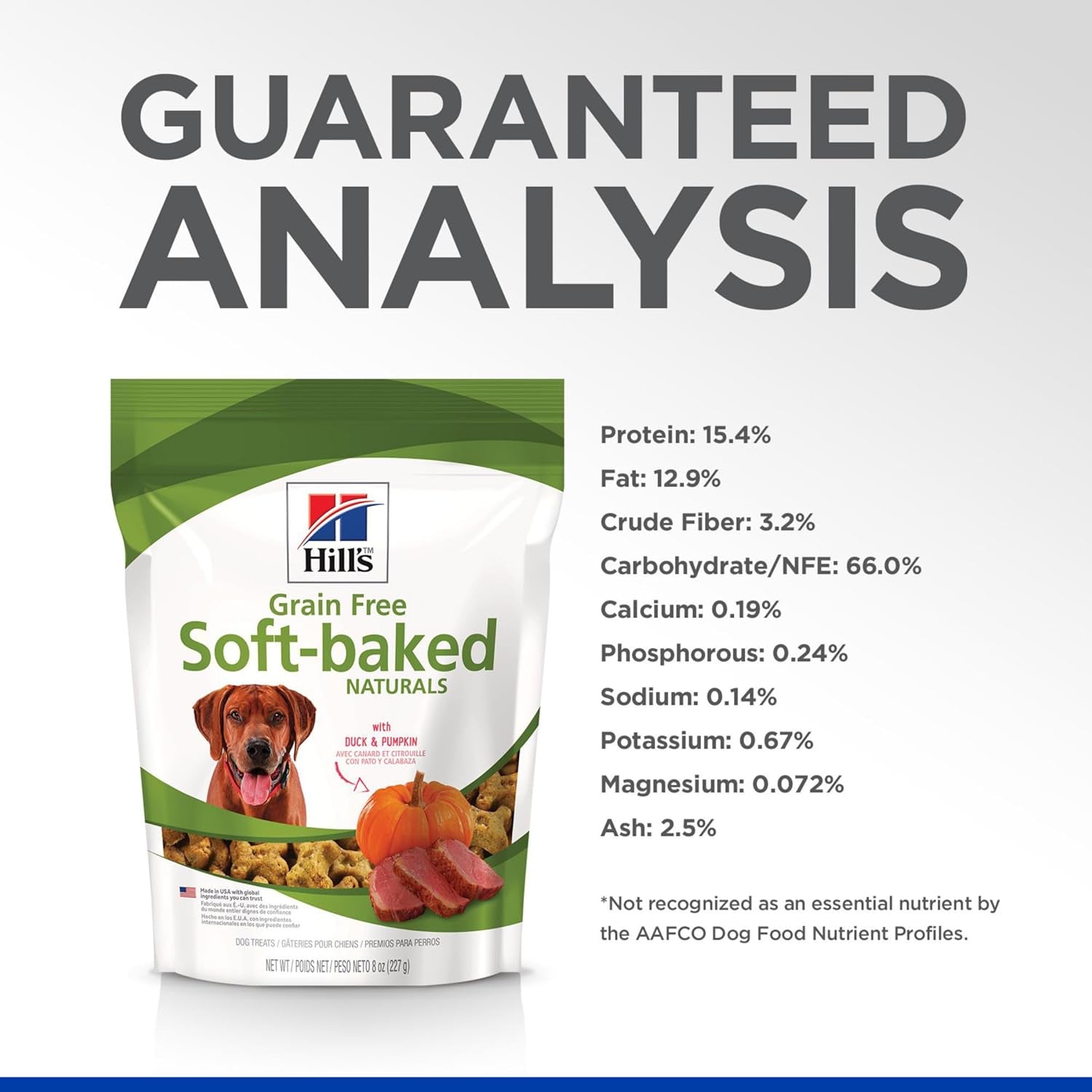 Grain Free Soft Baked Naturals, All Life Stages, Great Taste, Dog Treats, Duck & Pumpkin , 8 Oz Bag