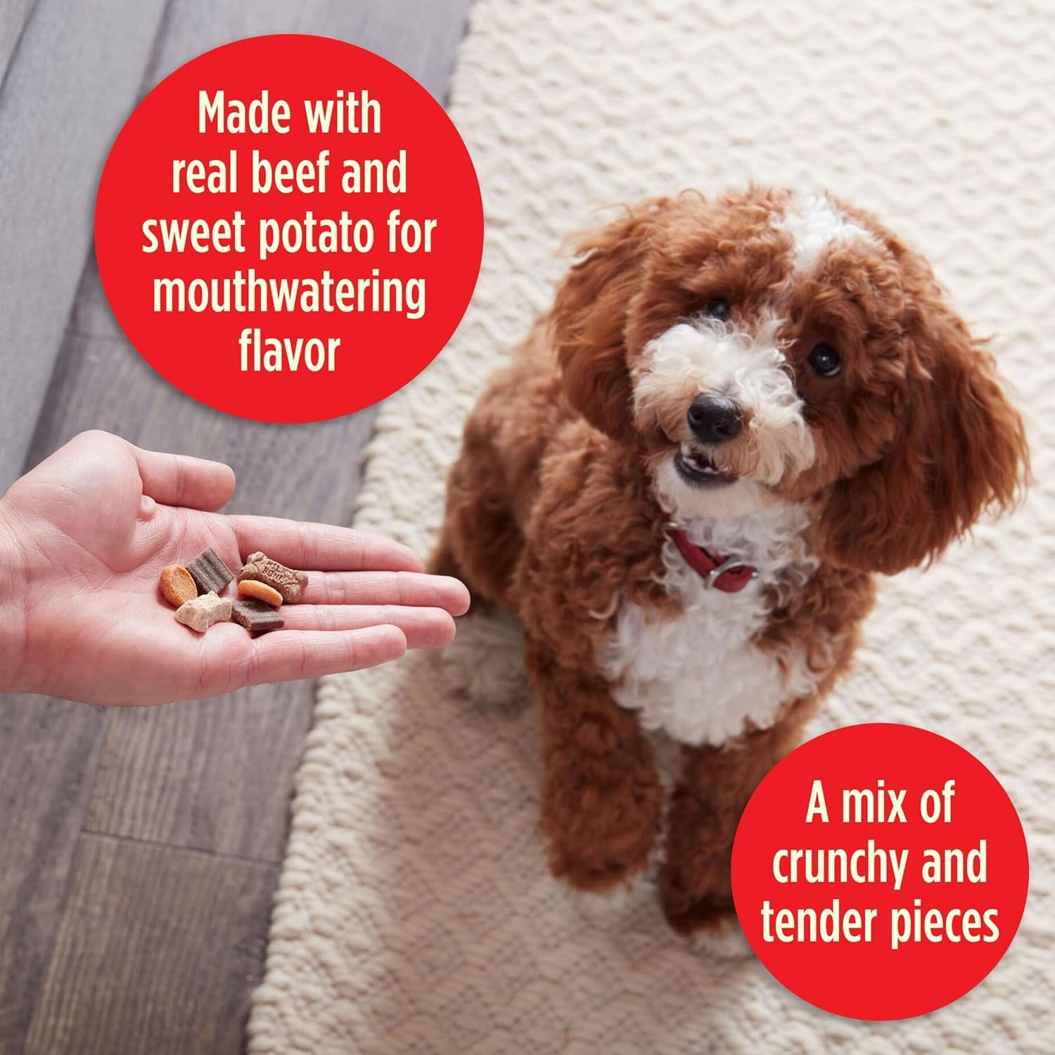 Trail Mix Chewy & Crunchy Dog Treats, Real Beef & Sweet Potato, 20 Ounce