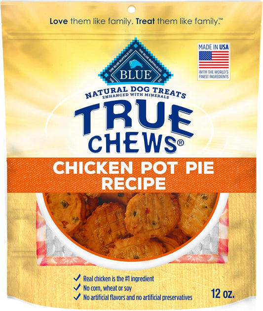 True Chews Dog Treats Made in the USA with Natural Ingredients Chicken Pot Pie