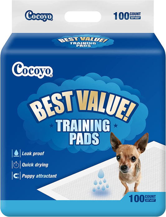 Best Value Training Pads, 22" by 22", 100Count