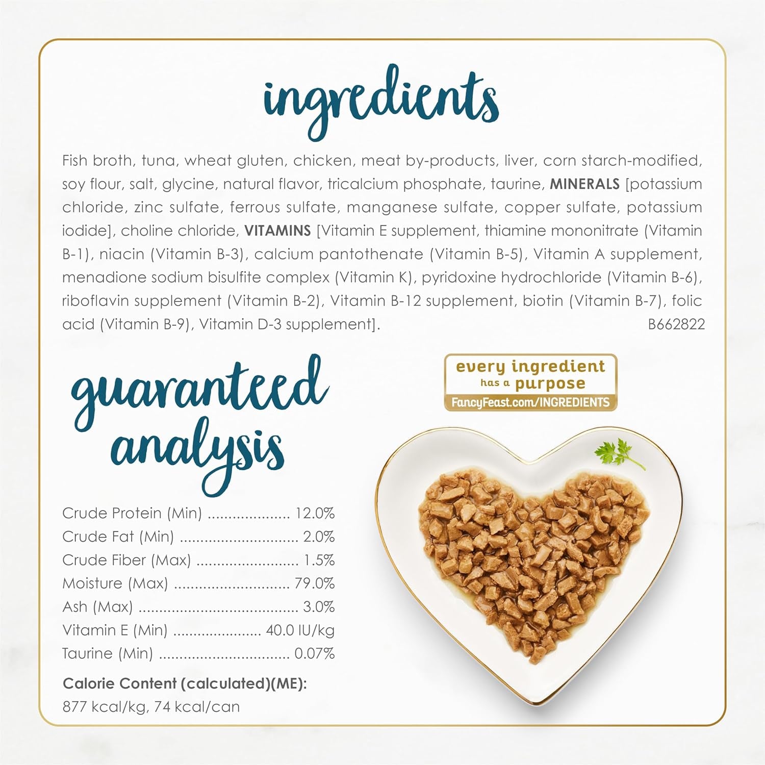 Purina  Senior Wet Cat Food 7 Years plus Tuna Feast in Gravy Minced - (Pack of 24) 3 Oz. Cans