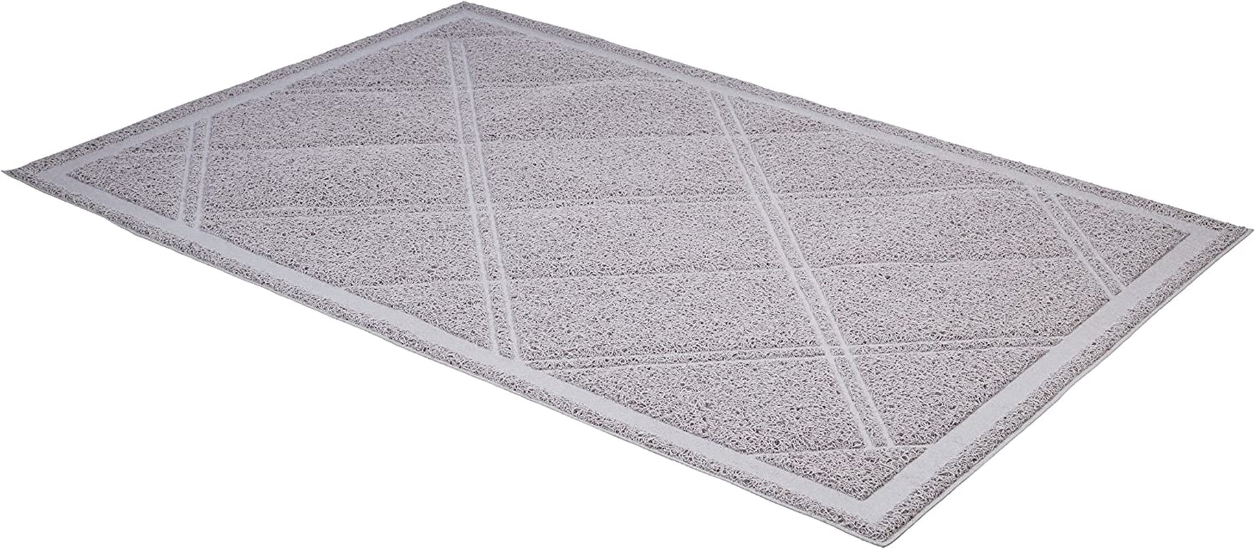 Less-Mess Cat Litter Box Mat, Unscented, 24" X 35", Grey