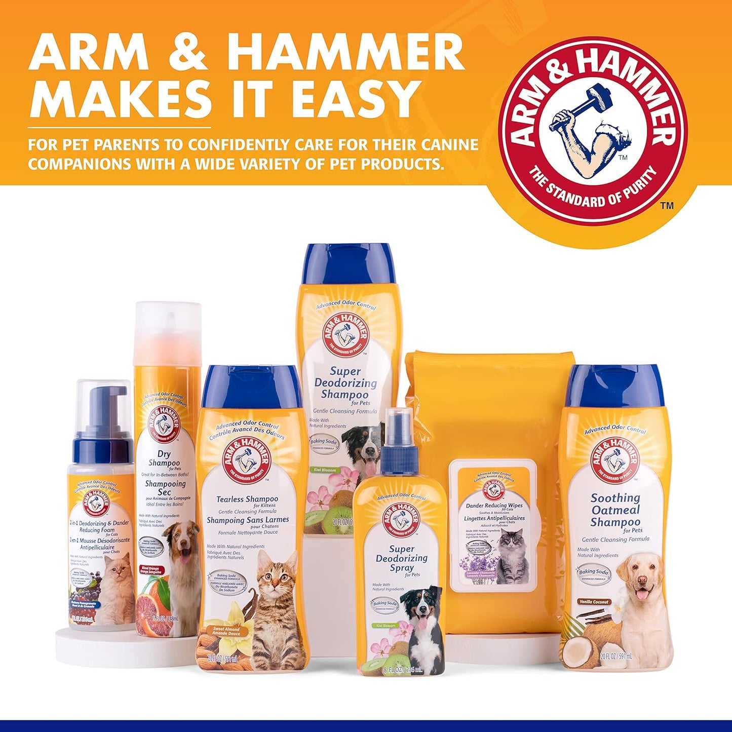for Pets Super Deodorizing Shampoo for Dogs | Best Odor Eliminating Dog Shampoo | Great for All Dogs & Puppies, Fresh Kiwi Blossom Scent, 16 Oz