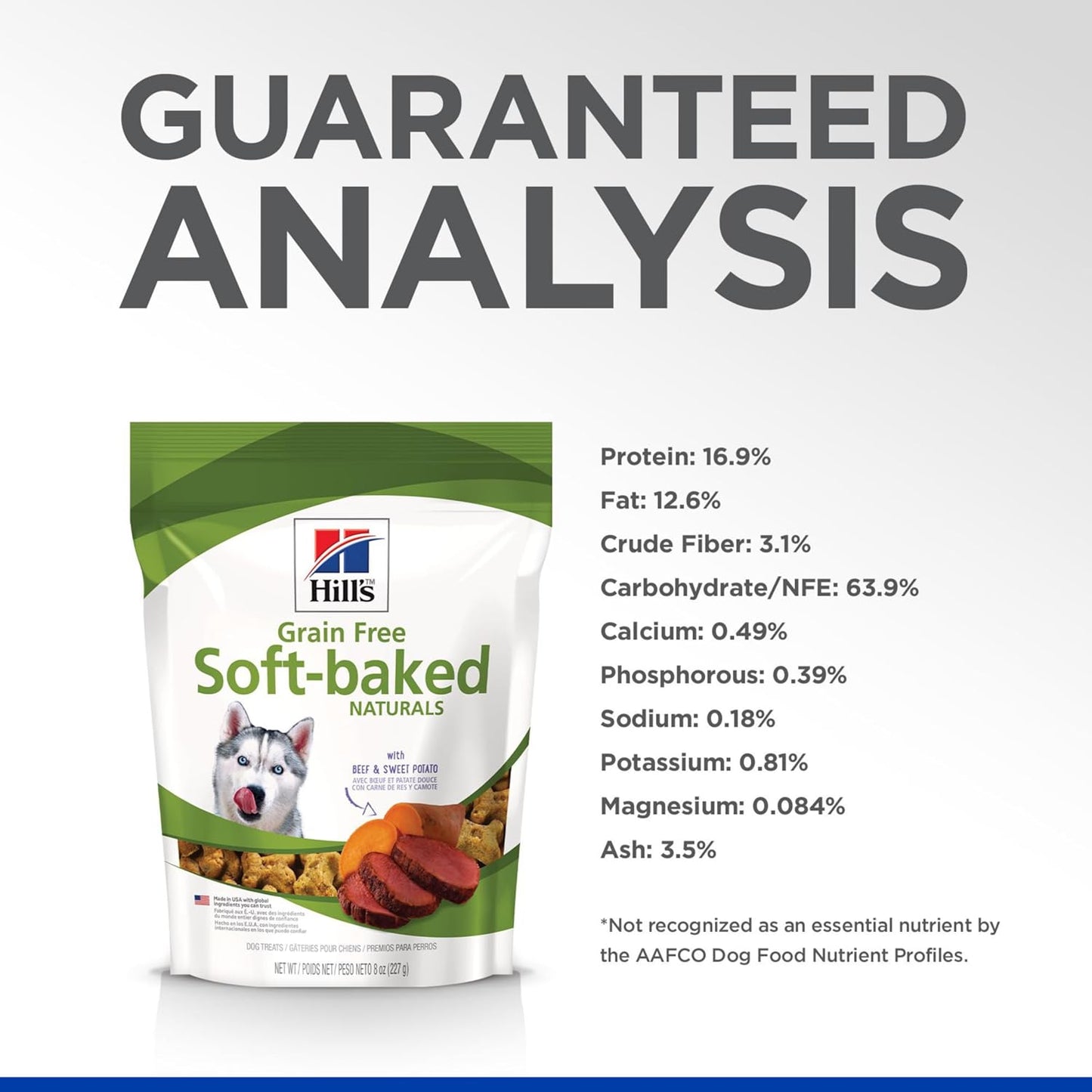 Grain Free Soft Baked Naturals, All Life Stages, Great Taste, Dog Treats, Beef & Sweet Potato, 8 Oz Bag