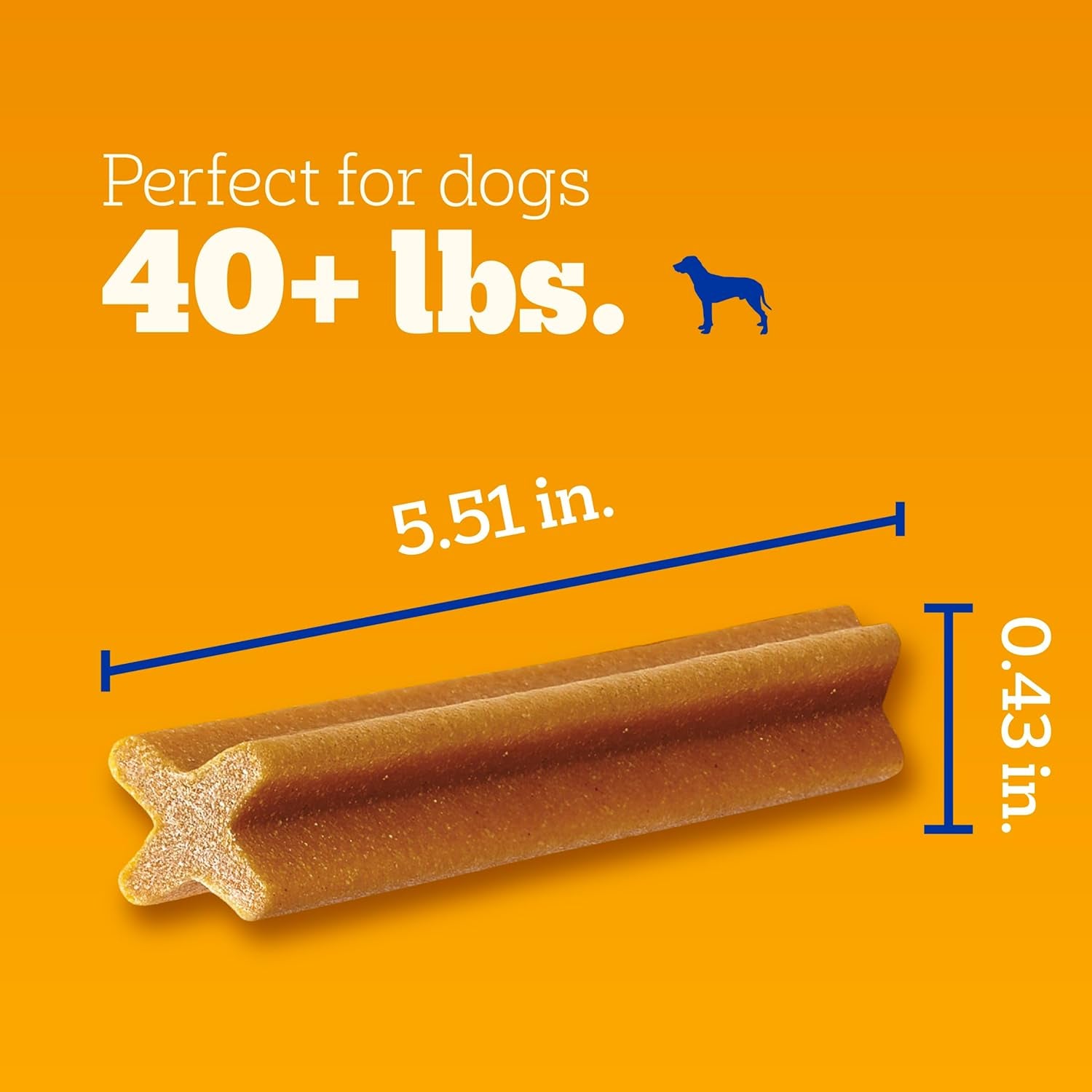 Dentastix Large Breed Dog Treats, Original Flavor, 1.66 Lb. Bag (32 Treats)
