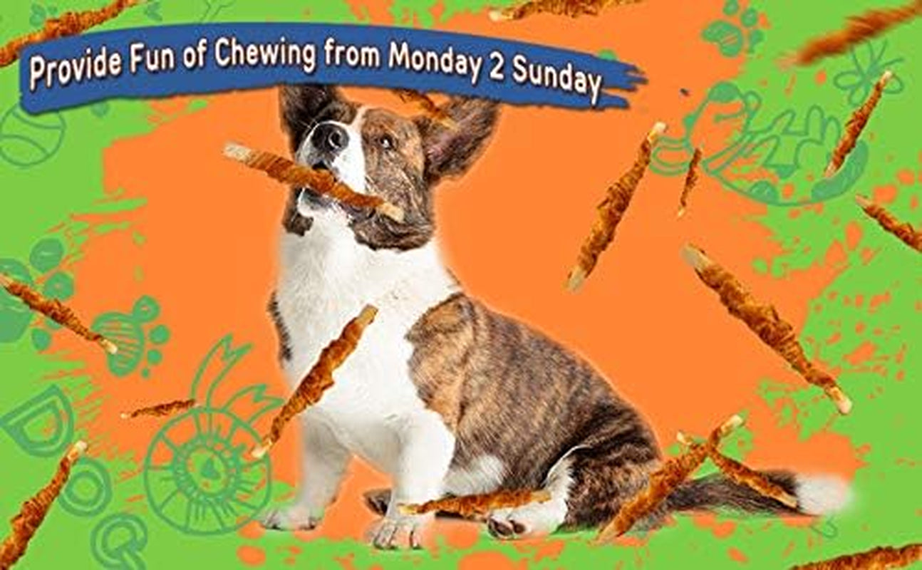 Mini Sticks Wrapped with Real Chicken, Rawhide Free Dog Chew Sticks, 15 Count